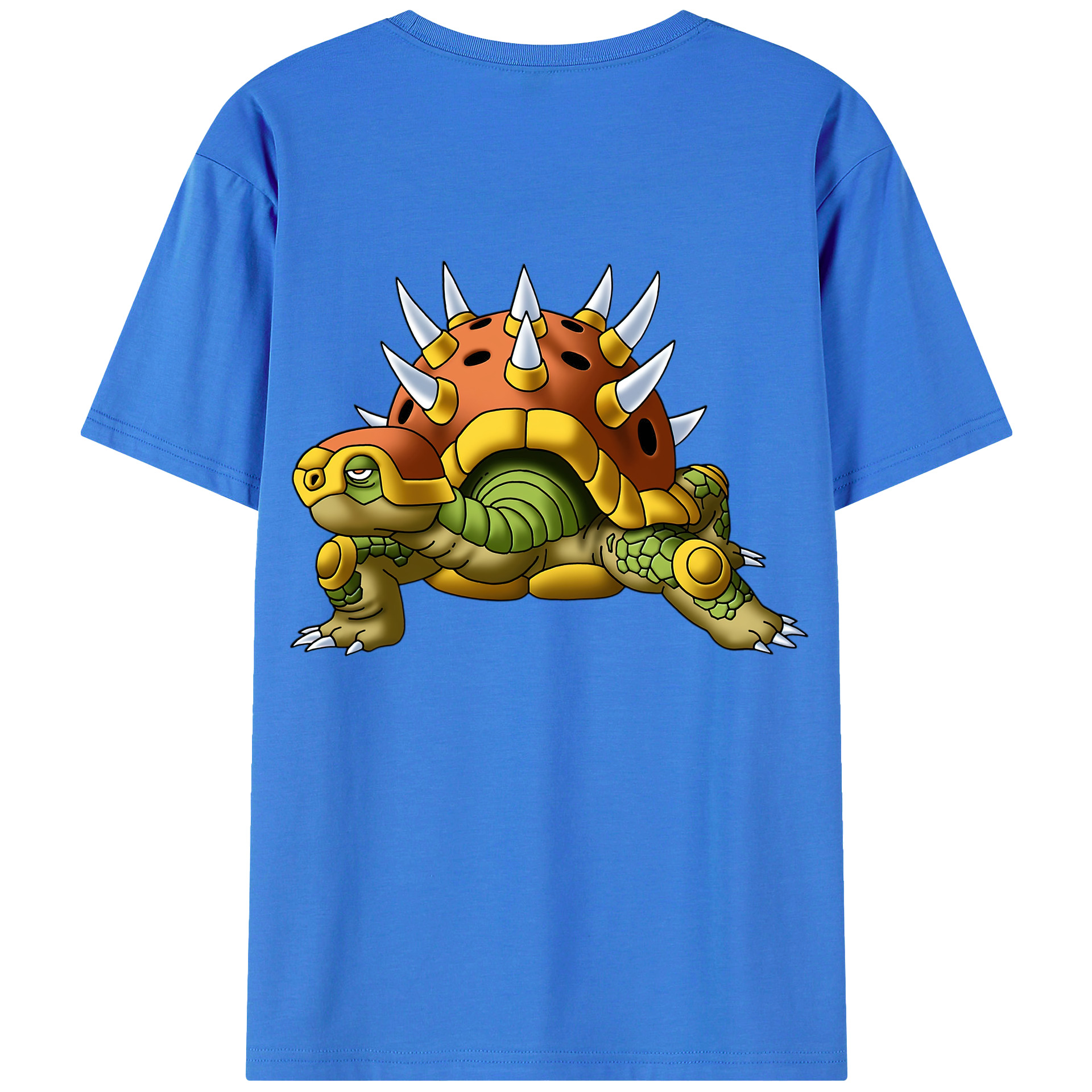 （画像用） ドラゴンクエスト Doragon Kuesuto Dragon Quest 綿100％ メンズ半袖Tシャツ（バックプリント） 通気性