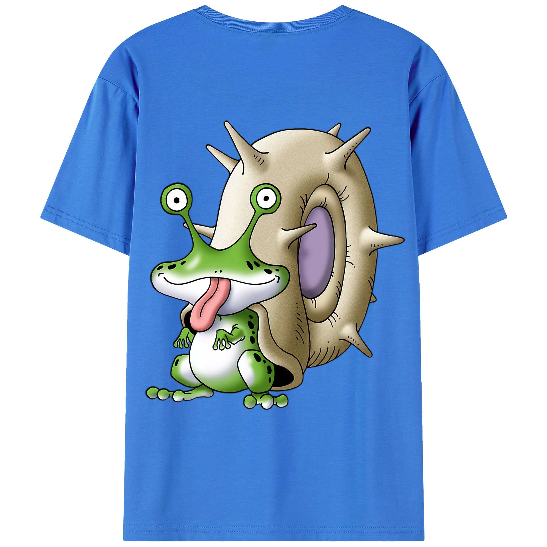 （画像用） ドラゴンクエスト Doragon Kuesuto Dragon Quest 綿100％ メンズ半袖Tシャツ（バックプリント） 通気性