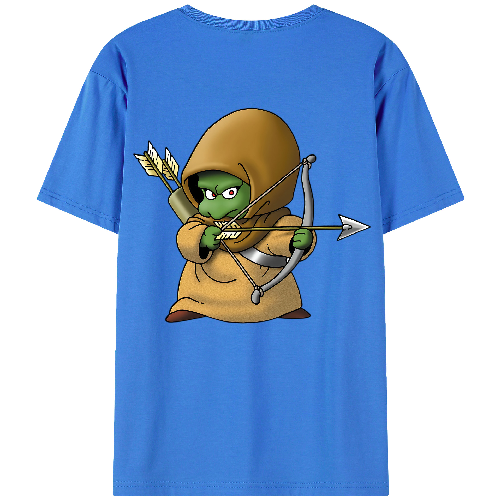 （画像用） ドラゴンクエスト Doragon Kuesuto Dragon Quest 綿100％ メンズ半袖Tシャツ（バックプリント） 通気性