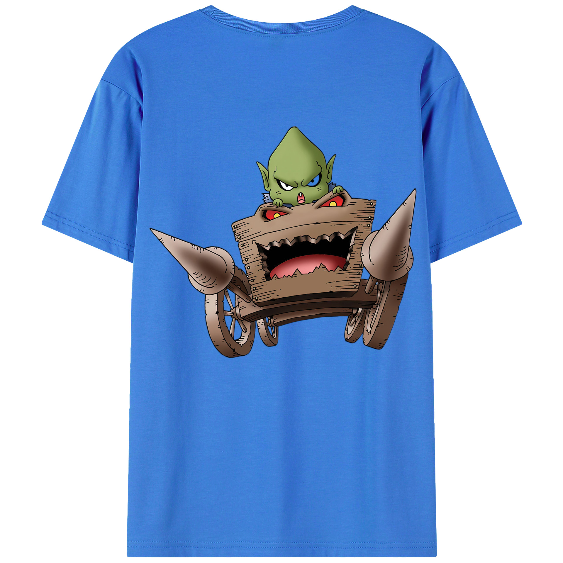 （画像用） ドラゴンクエスト Doragon Kuesuto Dragon Quest 綿100％ メンズ半袖Tシャツ（バックプリント） 通気性
