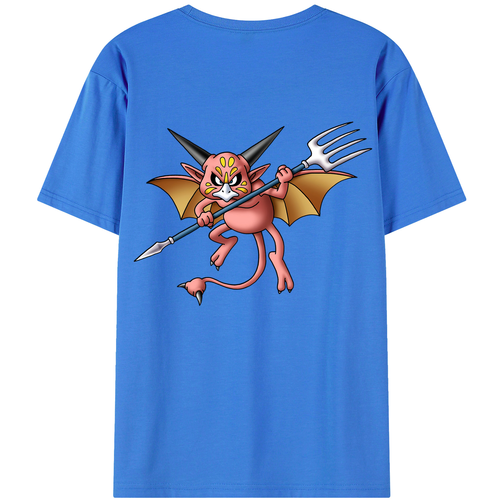 （画像用） ドラゴンクエスト Doragon Kuesuto Dragon Quest 綿100％ メンズ半袖Tシャツ（バックプリント） 通気性