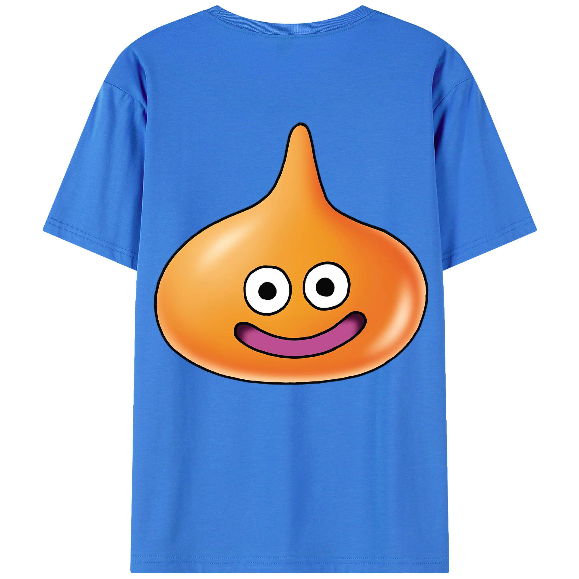 （画像用） ドラゴンクエスト Doragon Kuesuto Dragon Quest 綿100％ メンズ半袖Tシャツ（バックプリント） 通気性