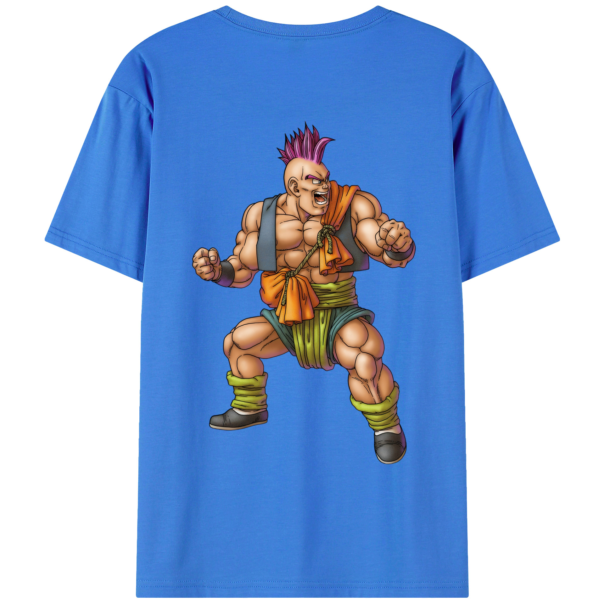 （画像用） ドラゴンクエスト Doragon Kuesuto Dragon Quest 綿100％ メンズ半袖Tシャツ（バックプリント） 通気性