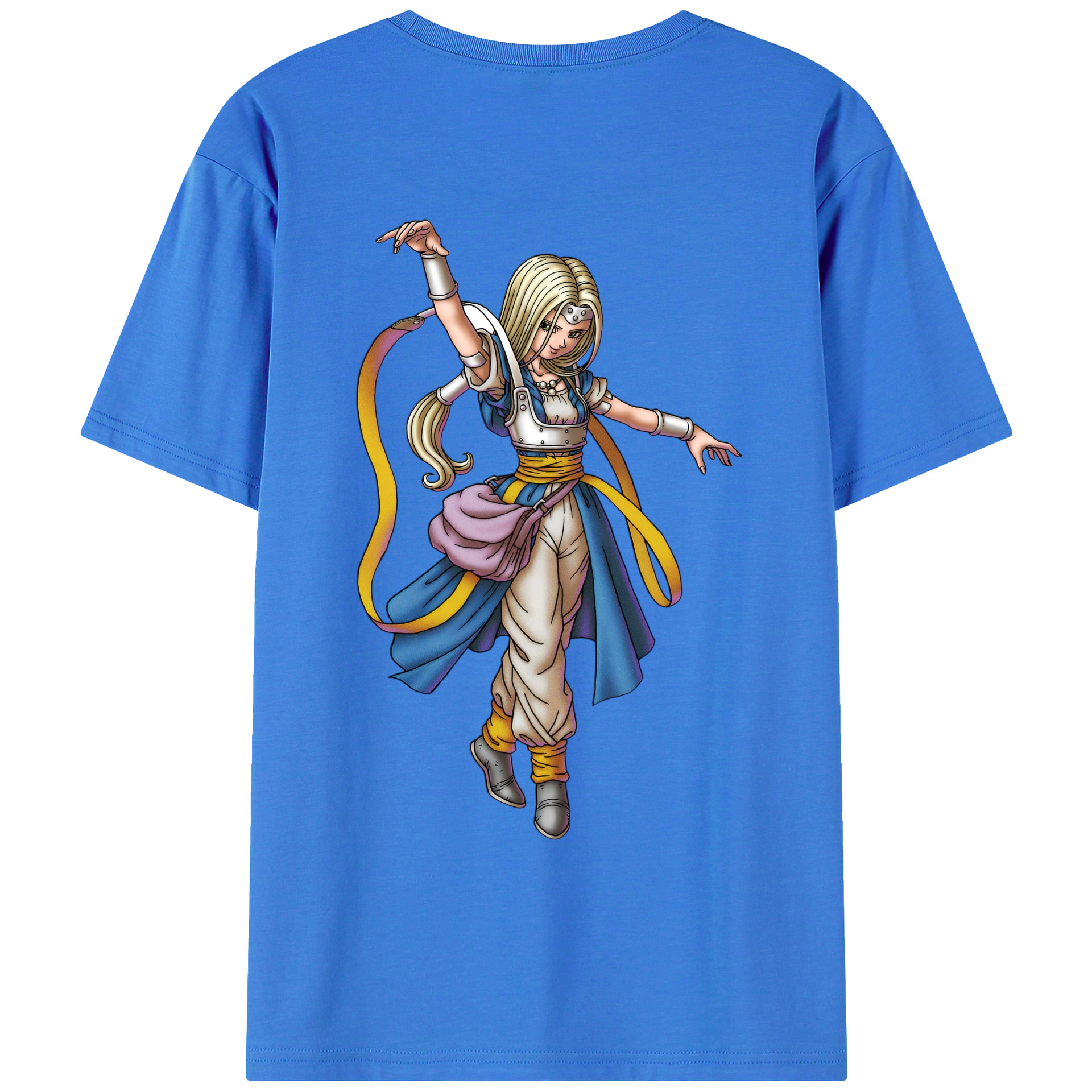 （画像用） ドラゴンクエスト Doragon Kuesuto Dragon Quest 綿100％ メンズ半袖Tシャツ（バックプリント） 通気性