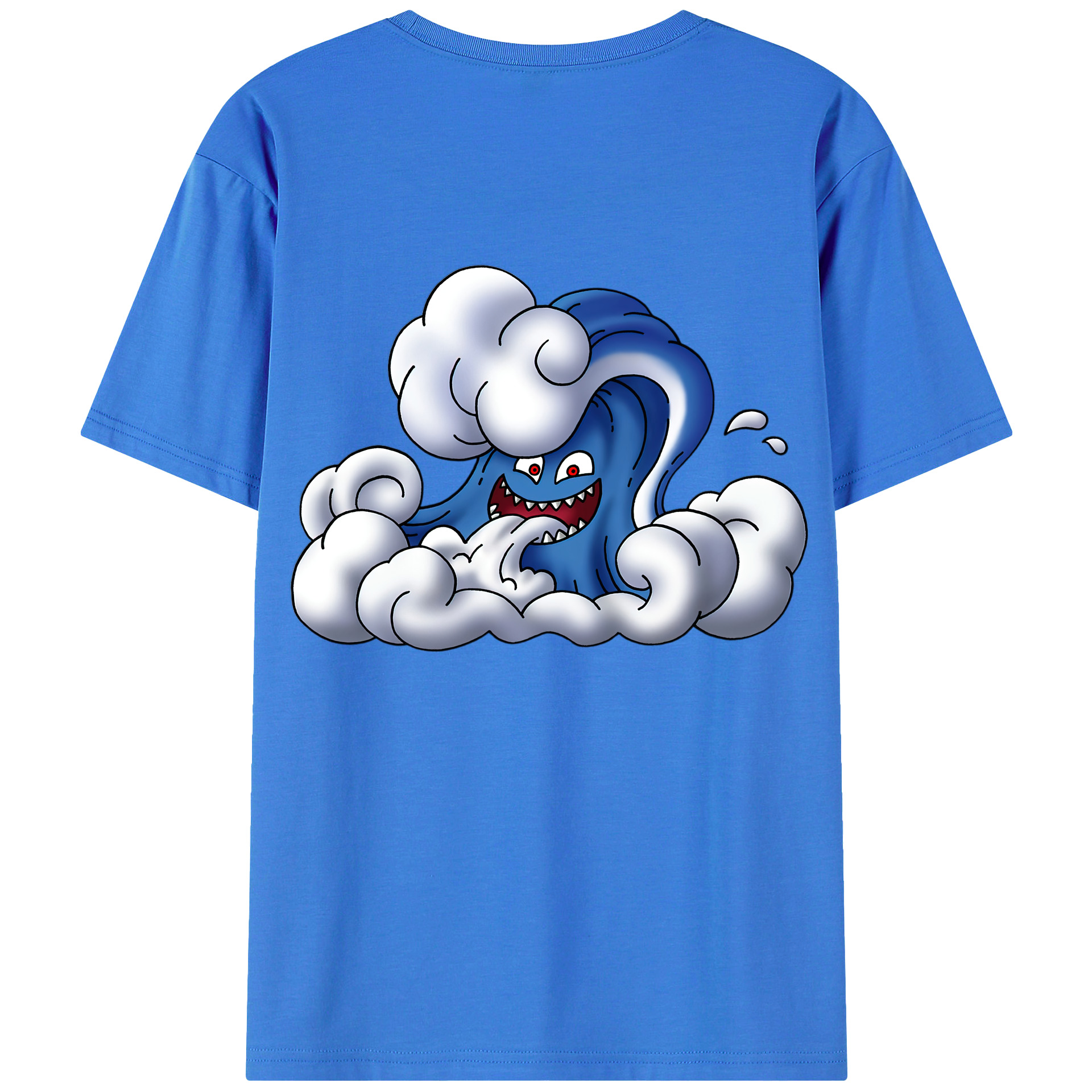 （画像用） ドラゴンクエスト Doragon Kuesuto Dragon Quest 綿100％ メンズ半袖Tシャツ（バックプリント） 通気性