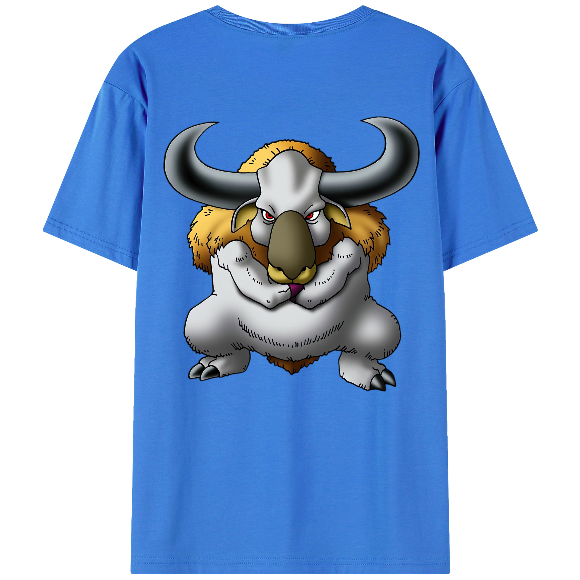 （画像用） ドラゴンクエスト Doragon Kuesuto Dragon Quest 綿100％ メンズ半袖Tシャツ（バックプリント） 通気性