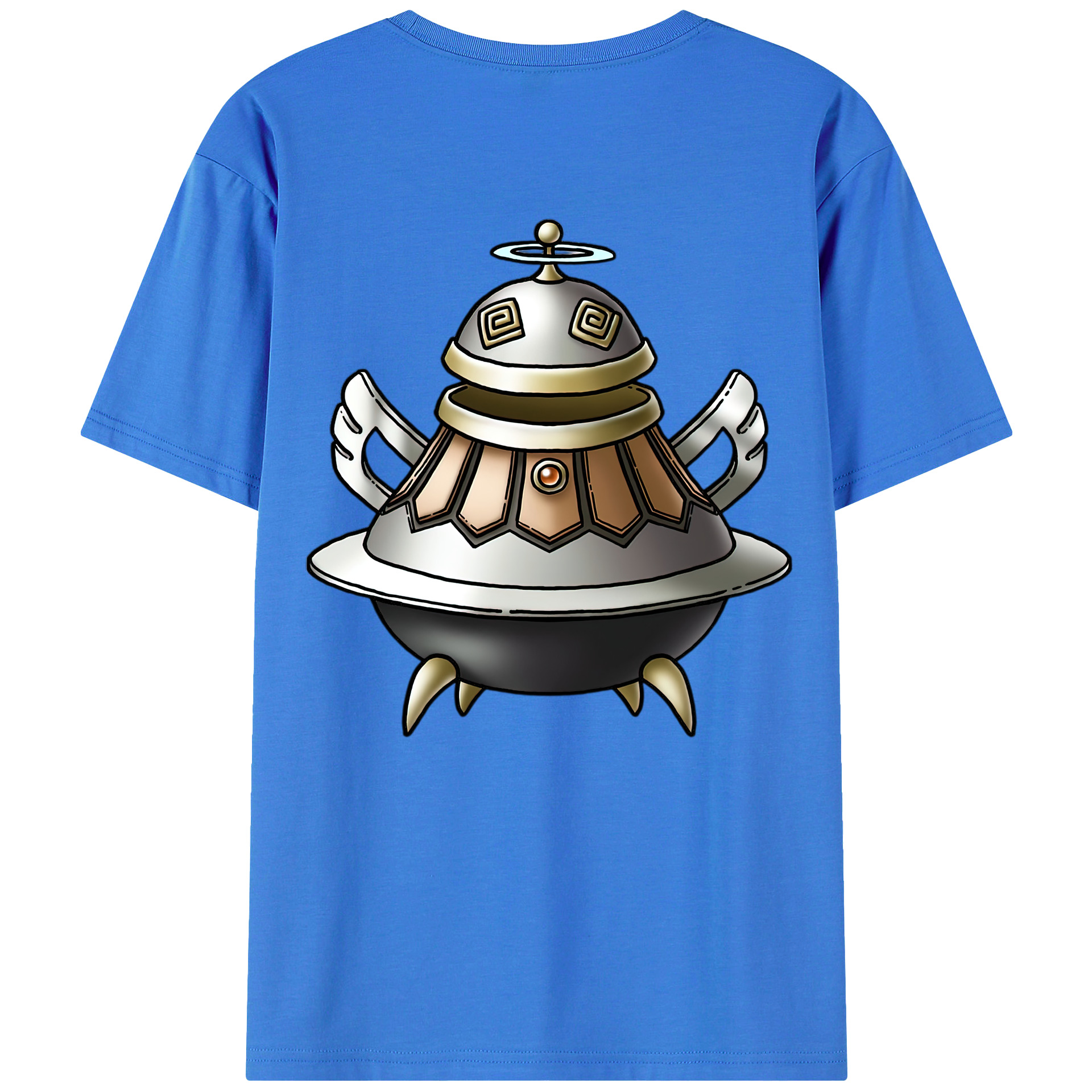 （画像用） ドラゴンクエスト Doragon Kuesuto Dragon Quest 綿100％ メンズ半袖Tシャツ（バックプリント） 通気性