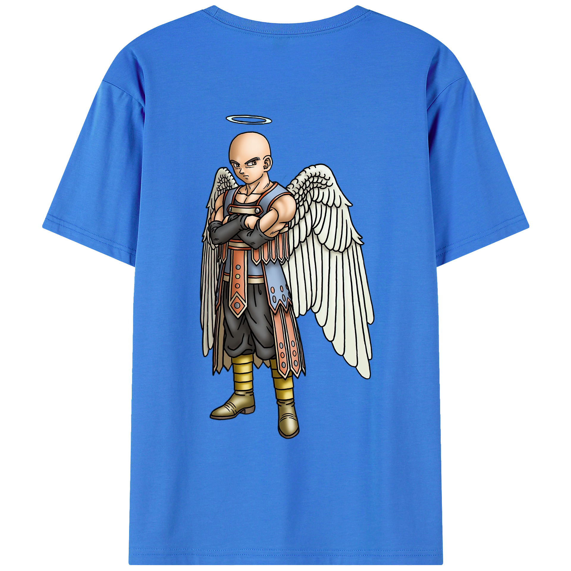 （画像用） ドラゴンクエスト Doragon Kuesuto Dragon Quest 綿100％ メンズ半袖Tシャツ（バックプリント） 通気性