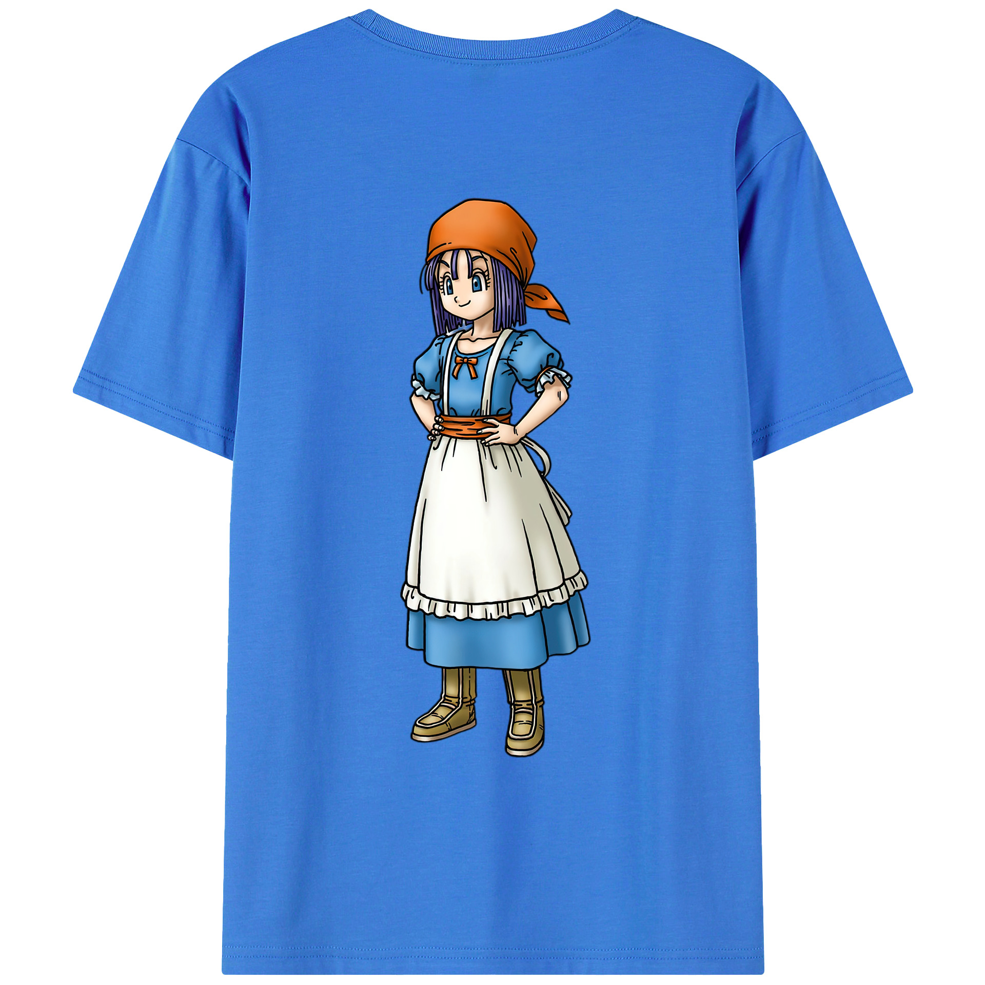 （画像用） ドラゴンクエスト Doragon Kuesuto Dragon Quest 綿100％ メンズ半袖Tシャツ（バックプリント） 通気性