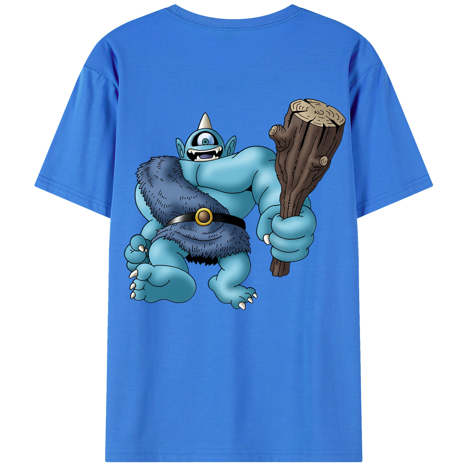 （画像用） ドラゴンクエスト Doragon Kuesuto Dragon Quest 綿100％ メンズ半袖Tシャツ（バックプリント） 通気性