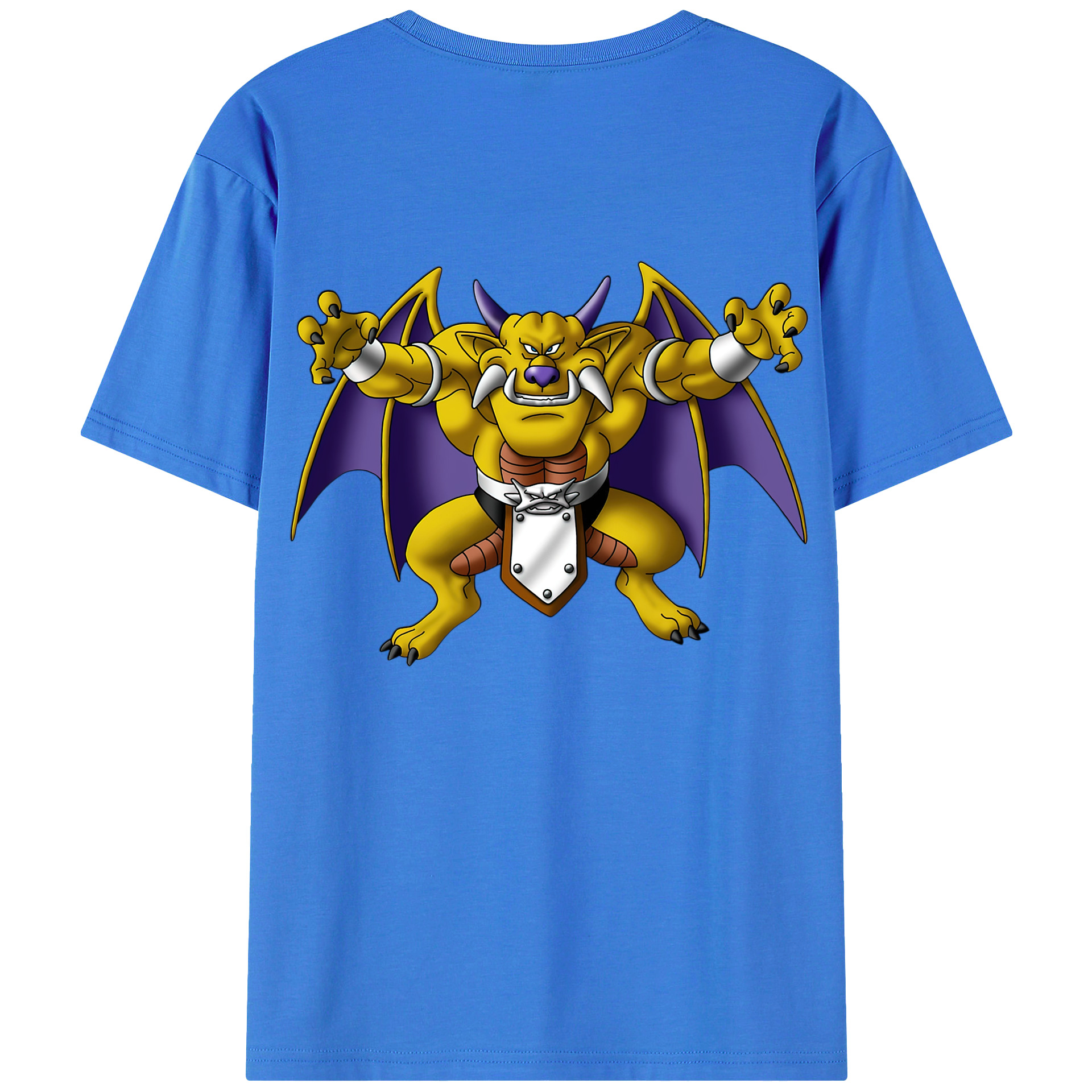 （画像用） ドラゴンクエスト Doragon Kuesuto Dragon Quest 綿100％ メンズ半袖Tシャツ（バックプリント） 通気性