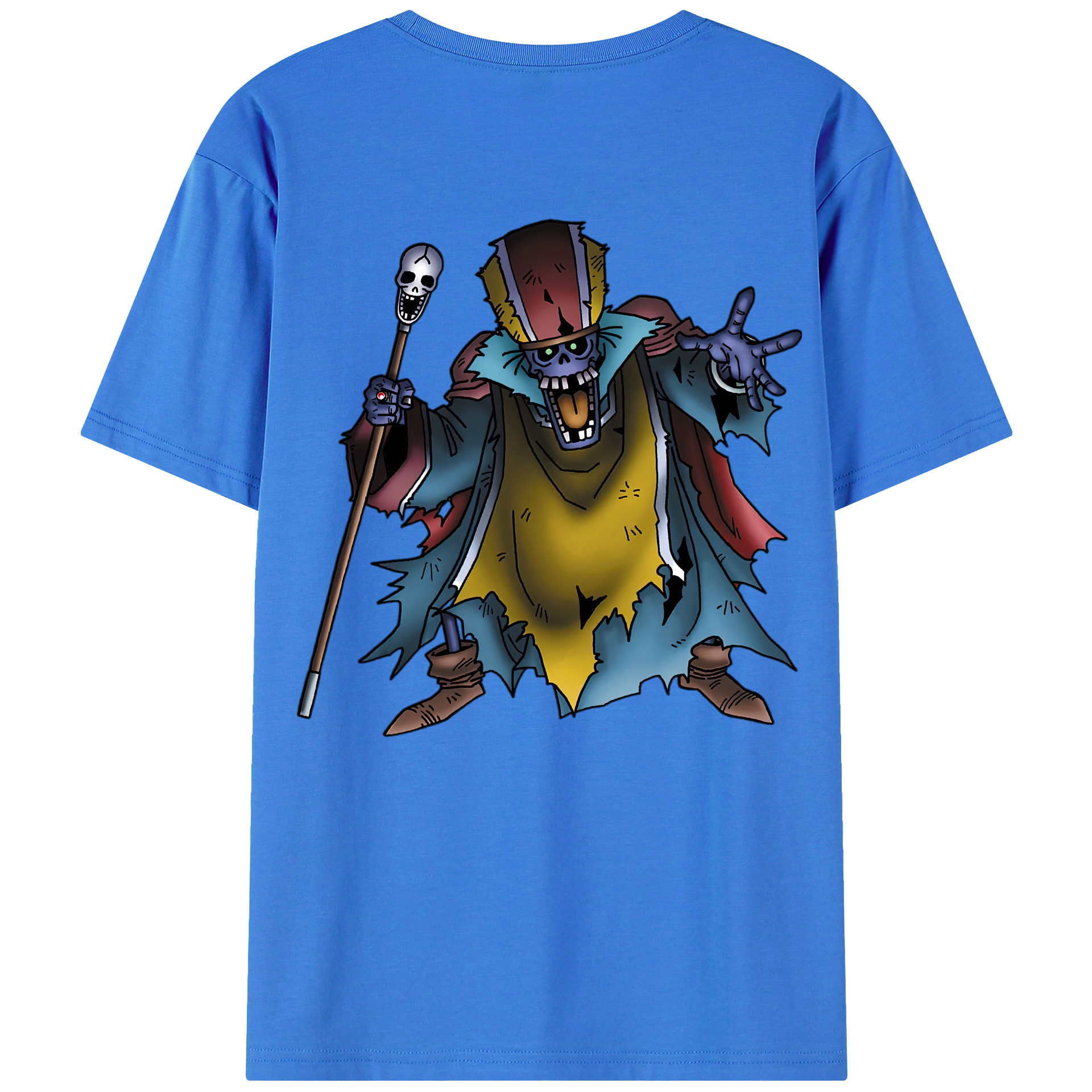 （画像用） ドラゴンクエスト Doragon Kuesuto Dragon Quest 綿100％ メンズ半袖Tシャツ（バックプリント） 通気性