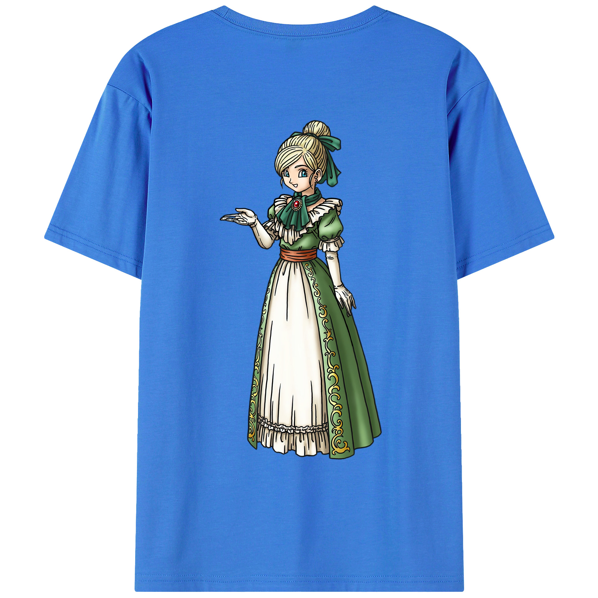（画像用） ドラゴンクエスト Doragon Kuesuto Dragon Quest 綿100％ メンズ半袖Tシャツ（バックプリント） 通気性