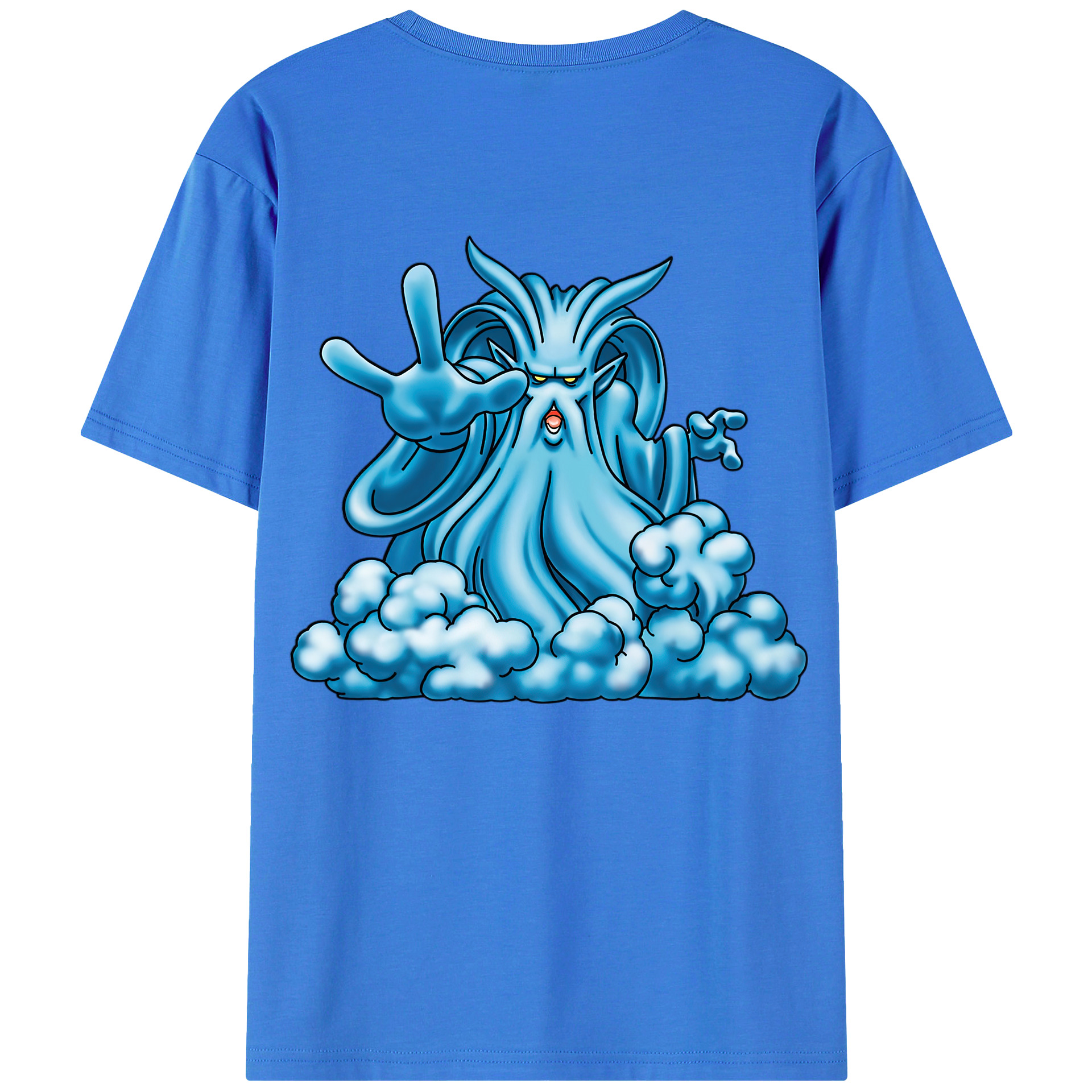 （画像用） ドラゴンクエスト Doragon Kuesuto Dragon Quest 綿100％ メンズ半袖Tシャツ（バックプリント） 通気性
