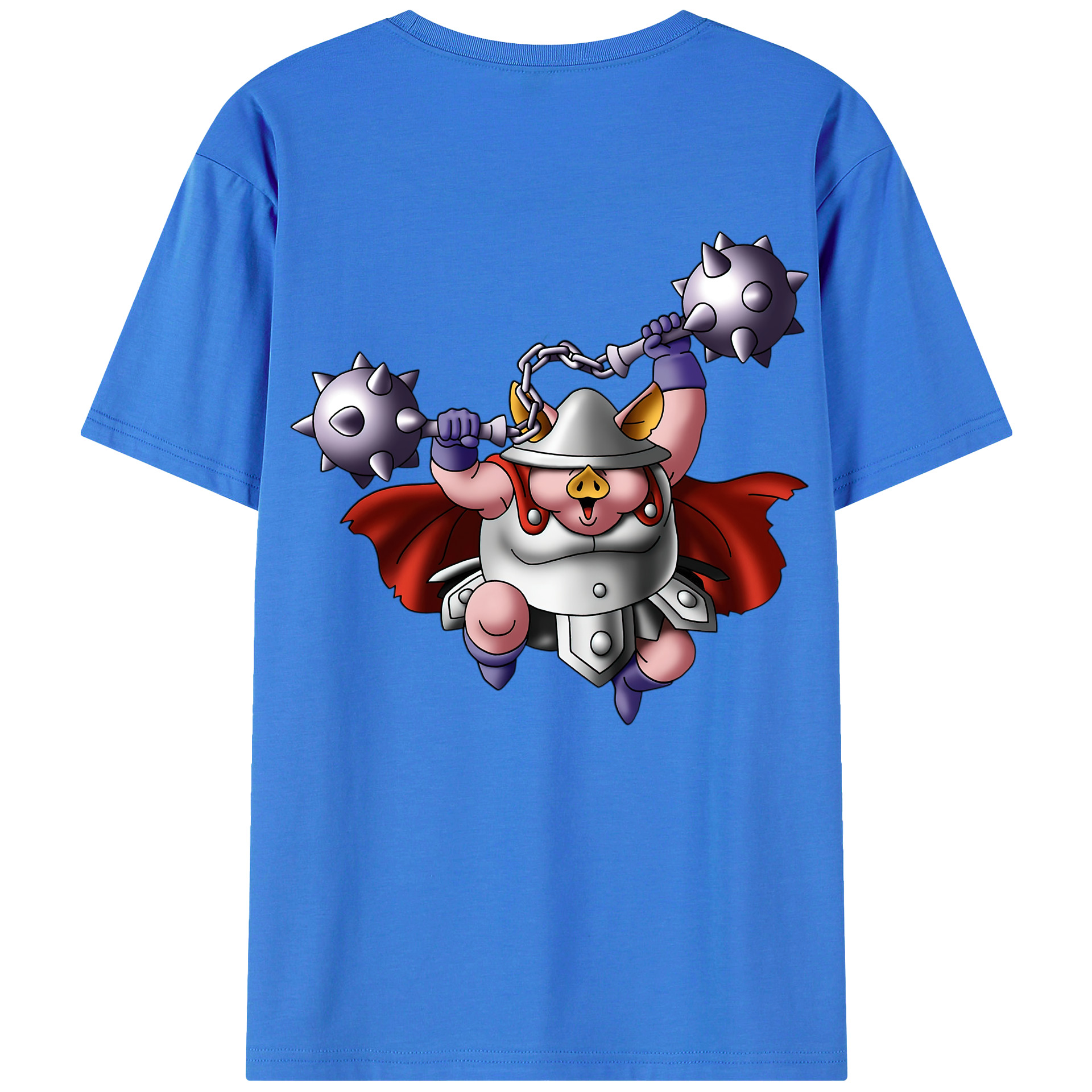 （画像用） ドラゴンクエスト Doragon Kuesuto Dragon Quest 綿100％ メンズ半袖Tシャツ（バックプリント） 通気性