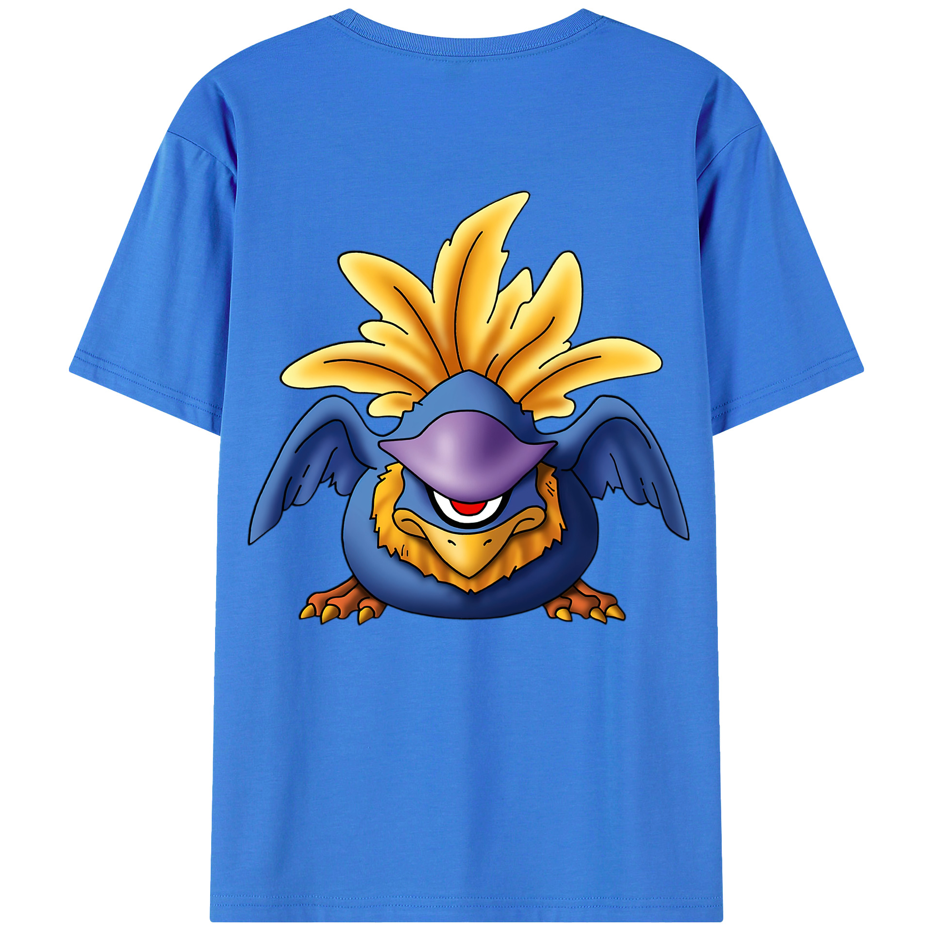 （画像用） ドラゴンクエスト Doragon Kuesuto Dragon Quest 綿100％ メンズ半袖Tシャツ（バックプリント） 通気性