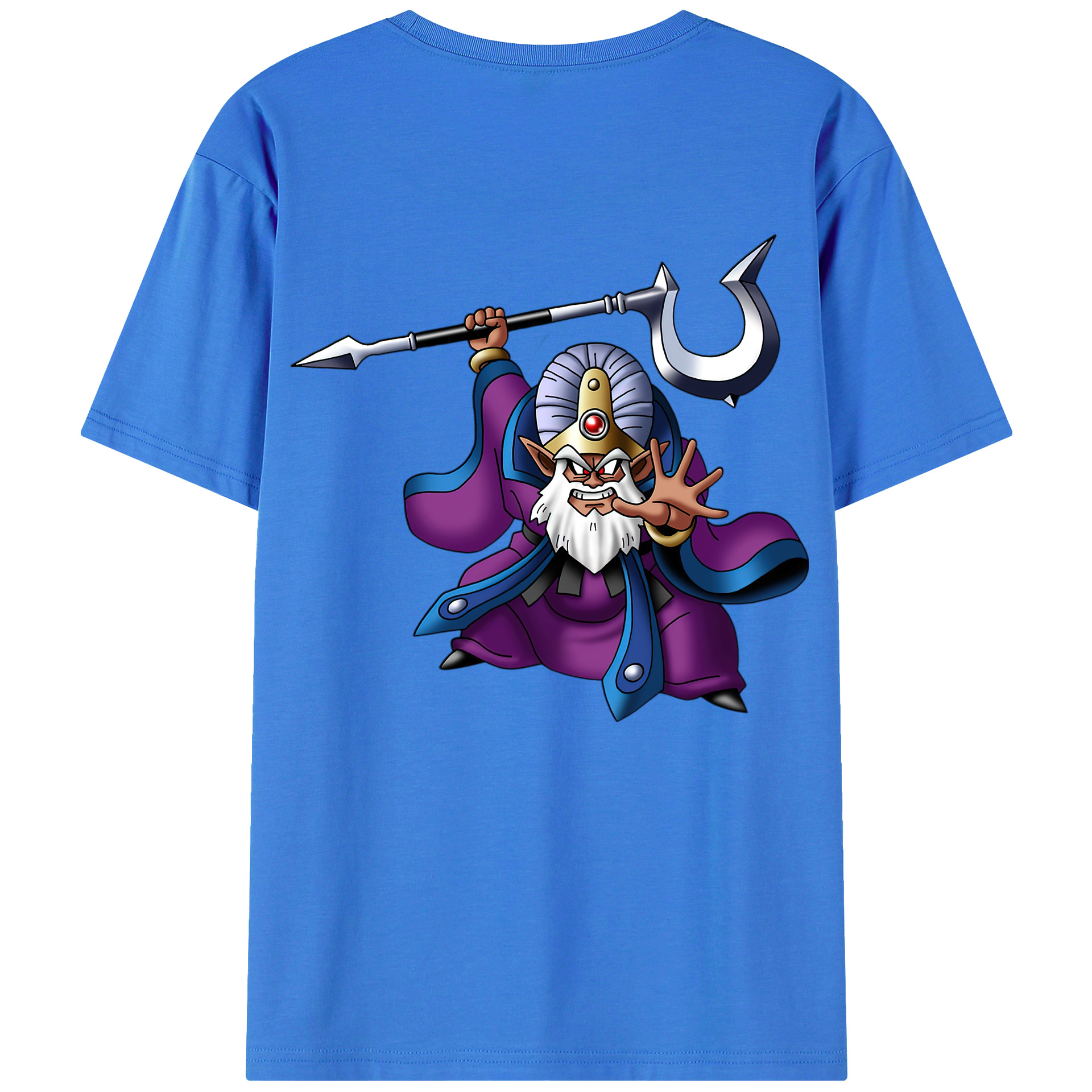 （画像用） ドラゴンクエスト Doragon Kuesuto Dragon Quest 綿100％ メンズ半袖Tシャツ（バックプリント） 通気性