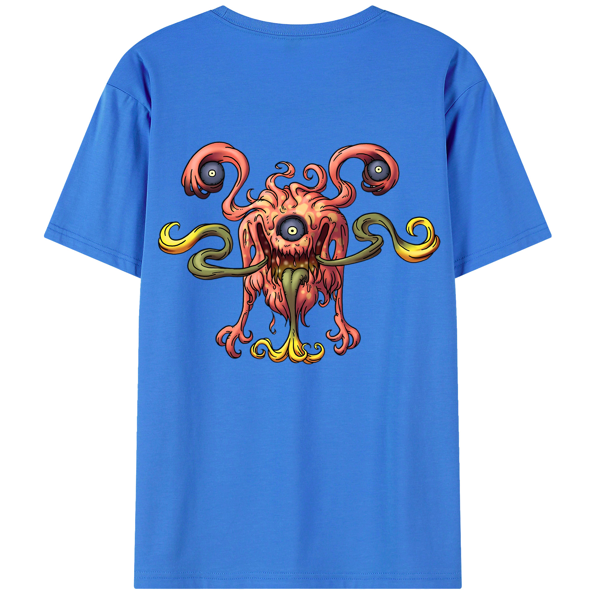 （画像用） ドラゴンクエスト Doragon Kuesuto Dragon Quest 綿100％ メンズ半袖Tシャツ（バックプリント） 通気性