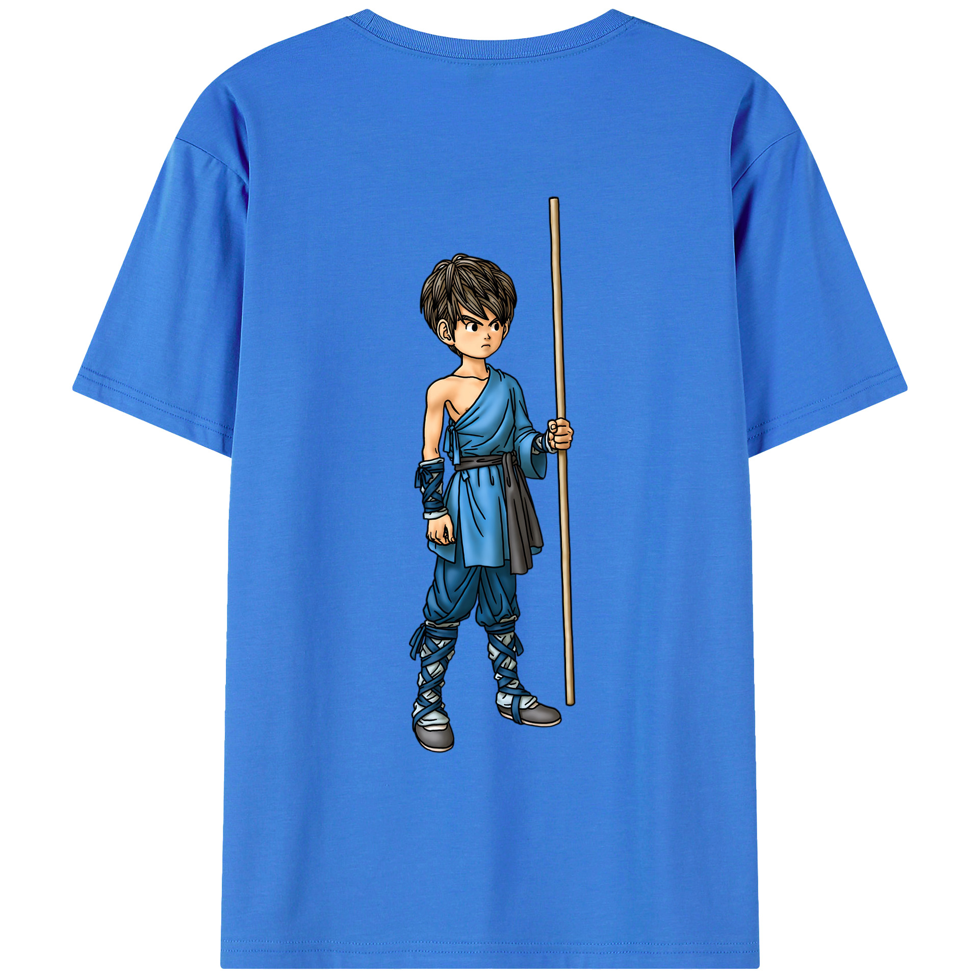 （画像用） ドラゴンクエスト Doragon Kuesuto Dragon Quest 綿100％ メンズ半袖Tシャツ（バックプリント） 通気性