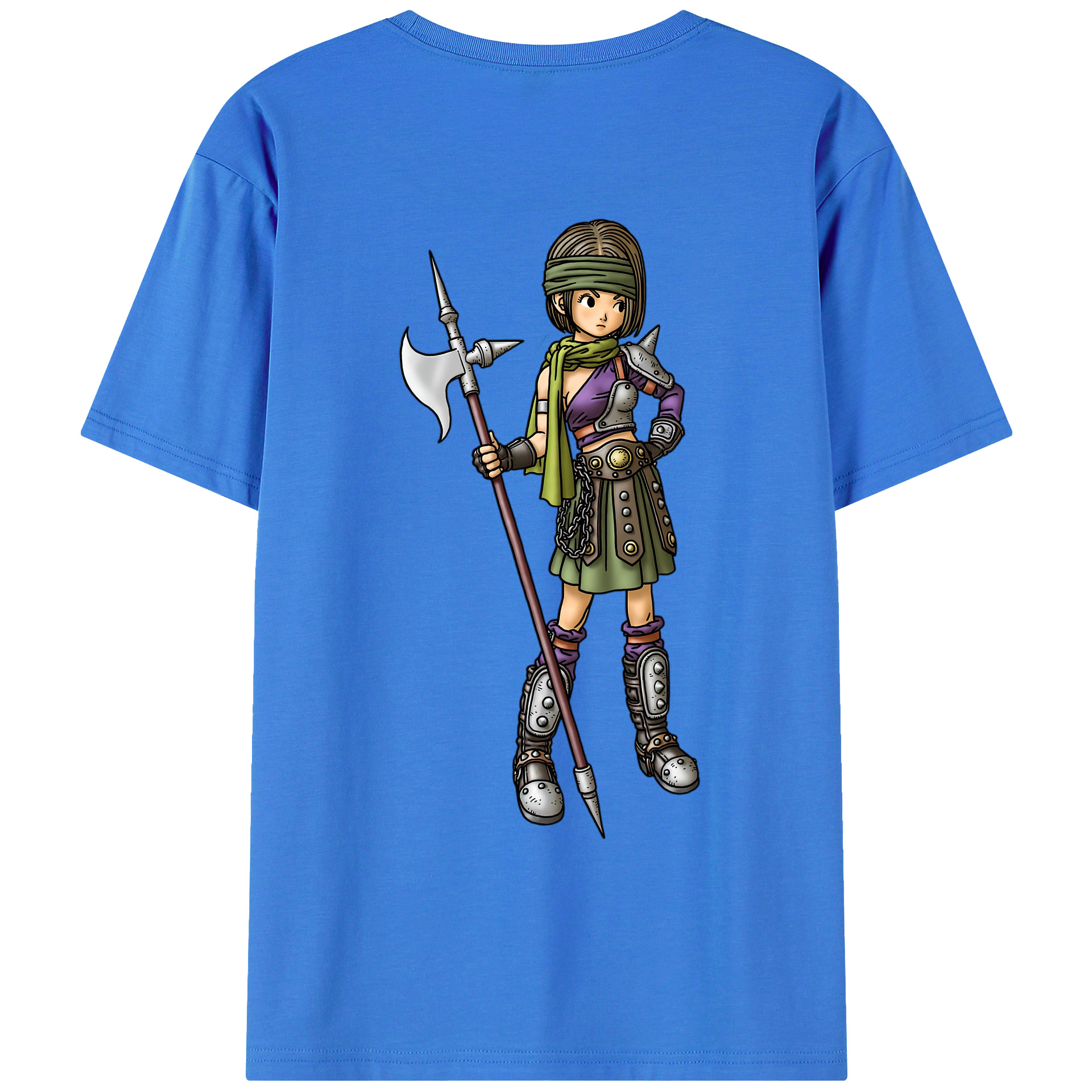 （画像用） ドラゴンクエスト Doragon Kuesuto Dragon Quest 綿100％ メンズ半袖Tシャツ（バックプリント） 通気性