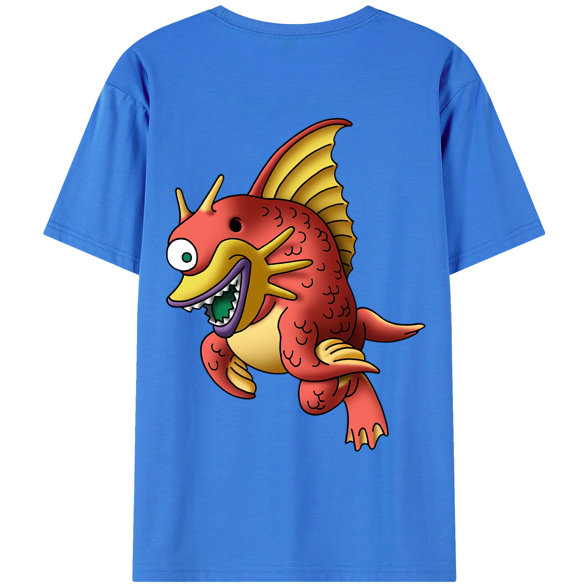 （画像用） ドラゴンクエスト Doragon Kuesuto Dragon Quest 綿100％ メンズ半袖Tシャツ（バックプリント） 通気性