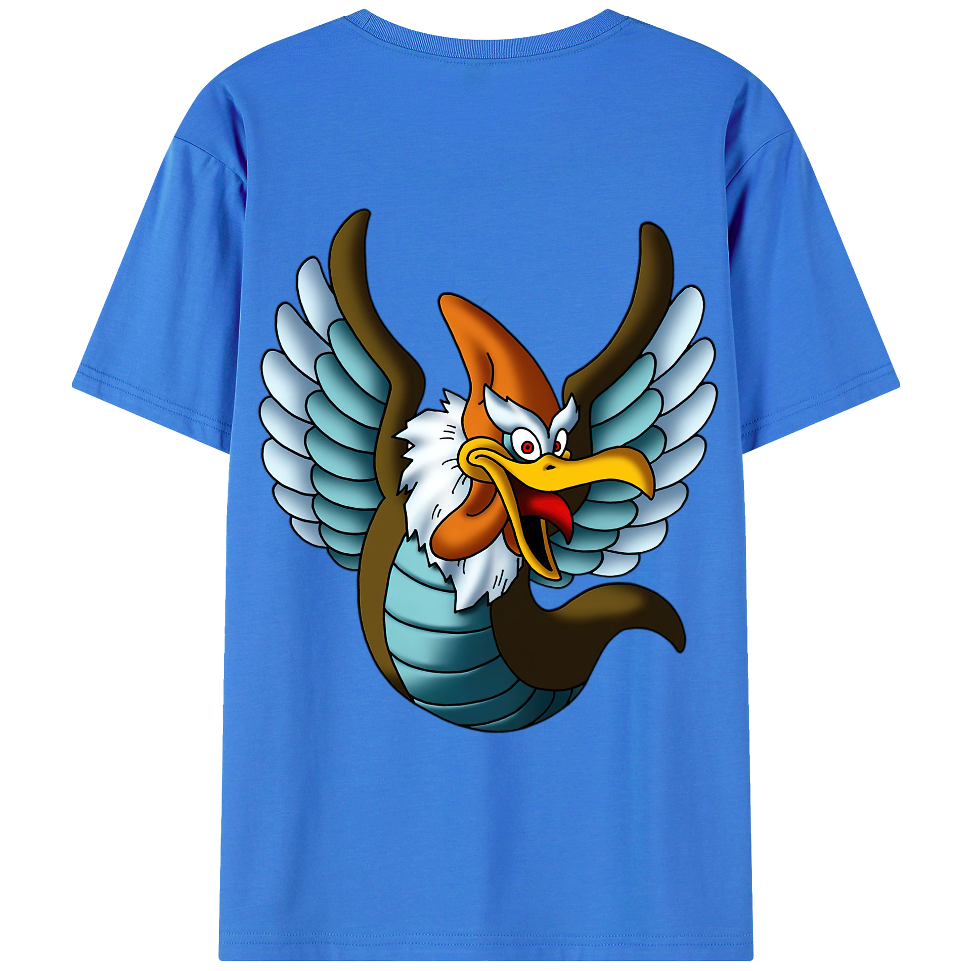 （画像用） ドラゴンクエスト Doragon Kuesuto Dragon Quest 綿100％ メンズ半袖Tシャツ（バックプリント） 通気性