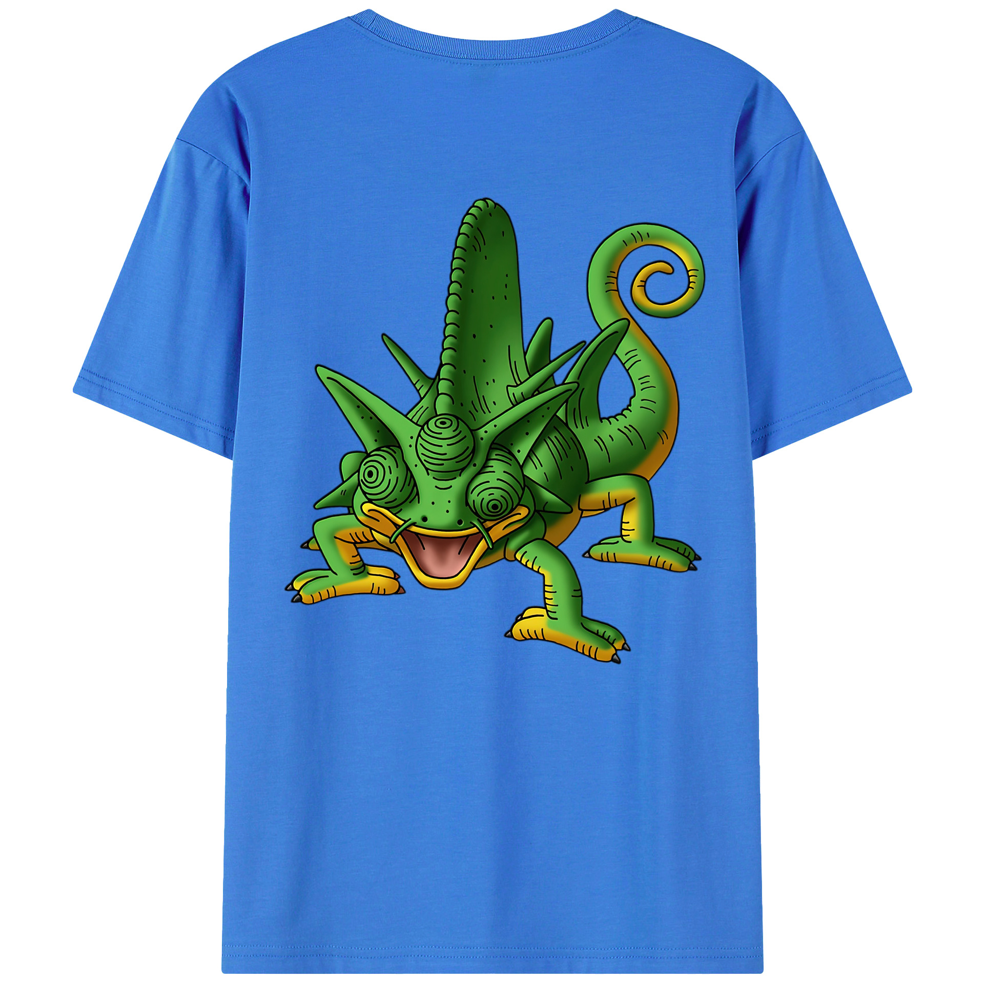 （画像用） ドラゴンクエスト Doragon Kuesuto Dragon Quest 綿100％ メンズ半袖Tシャツ（バックプリント） 通気性