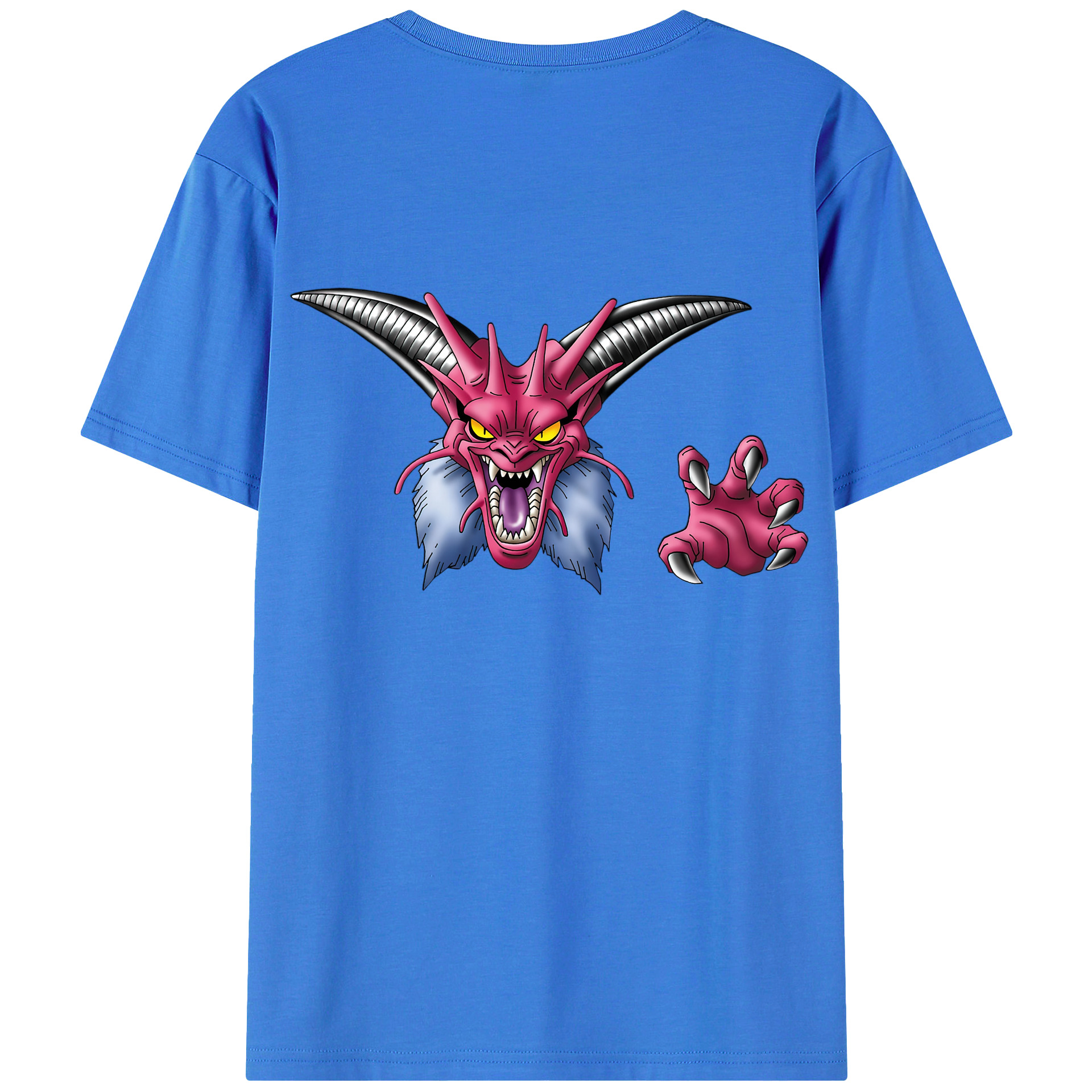 （画像用） ドラゴンクエスト Doragon Kuesuto Dragon Quest 綿100％ メンズ半袖Tシャツ（バックプリント） 通気性
