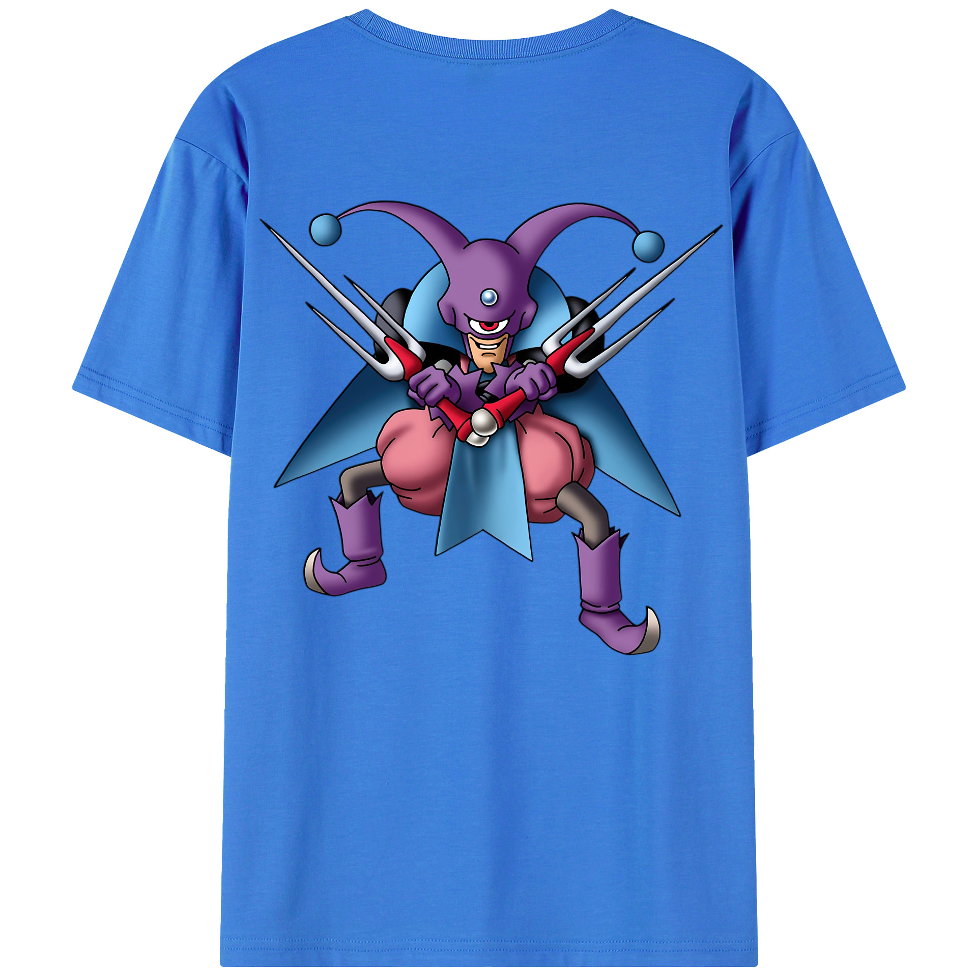 （画像用） ドラゴンクエスト Doragon Kuesuto Dragon Quest 綿100％ メンズ半袖Tシャツ（バックプリント） 通気性