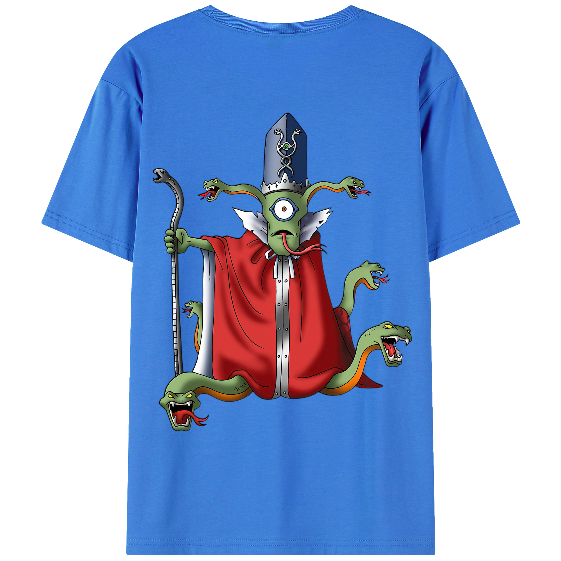 （画像用） ドラゴンクエスト Doragon Kuesuto Dragon Quest 綿100％ メンズ半袖Tシャツ（バックプリント） 通気性