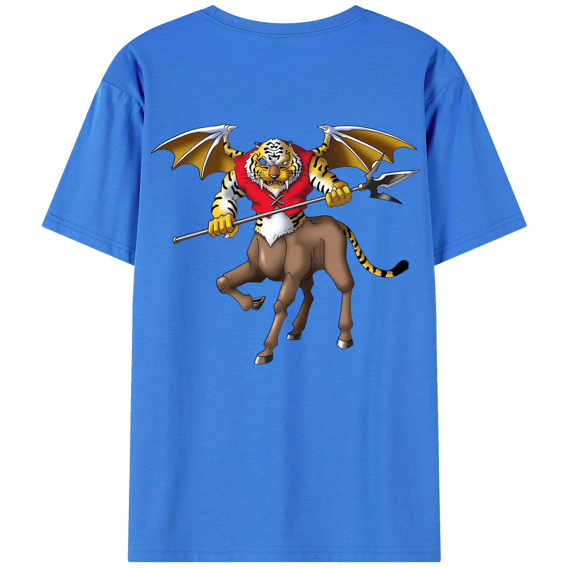 （画像用） ドラゴンクエスト Doragon Kuesuto Dragon Quest 綿100％ メンズ半袖Tシャツ（バックプリント） 通気性