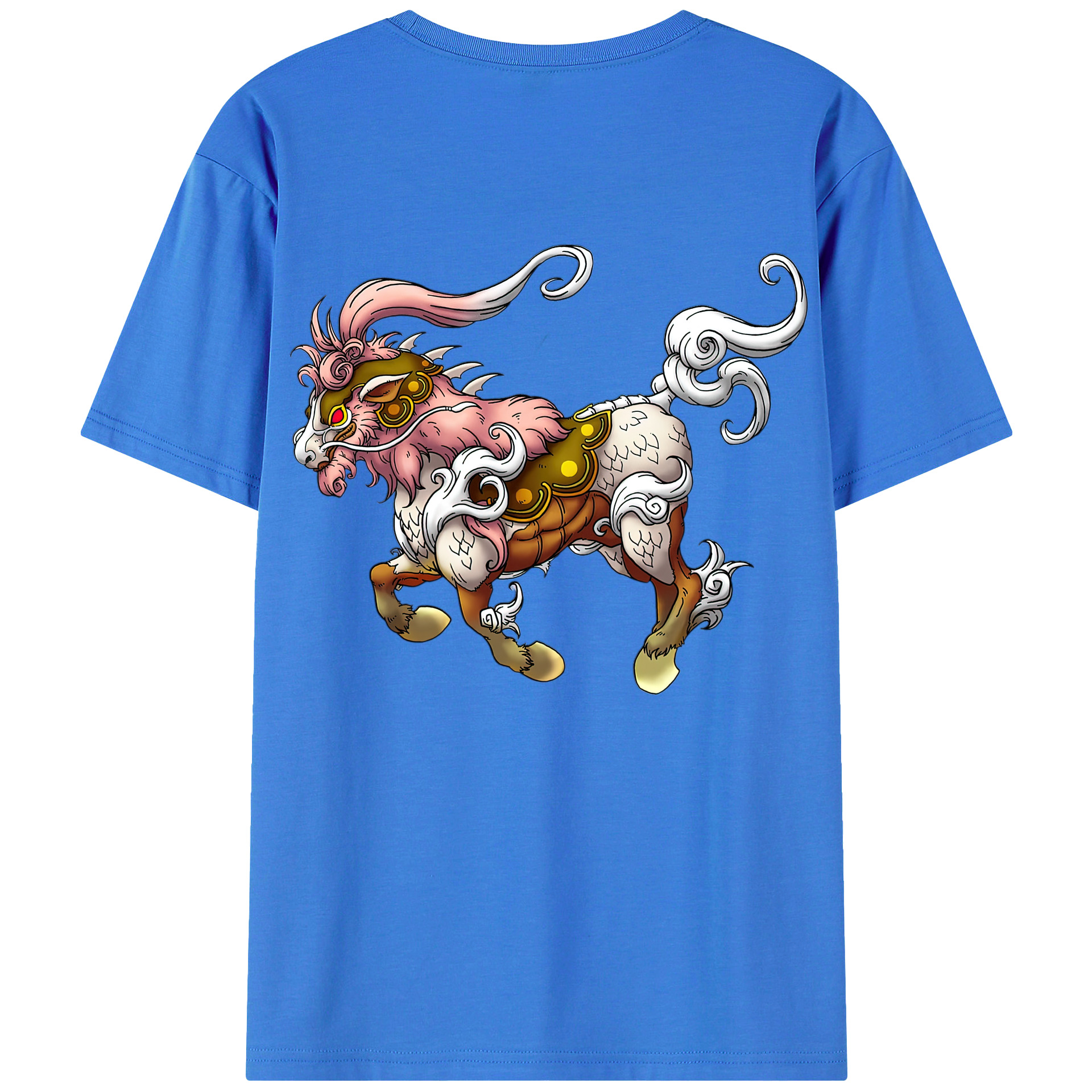 （画像用） ドラゴンクエスト Doragon Kuesuto Dragon Quest 綿100％ メンズ半袖Tシャツ（バックプリント） 通気性