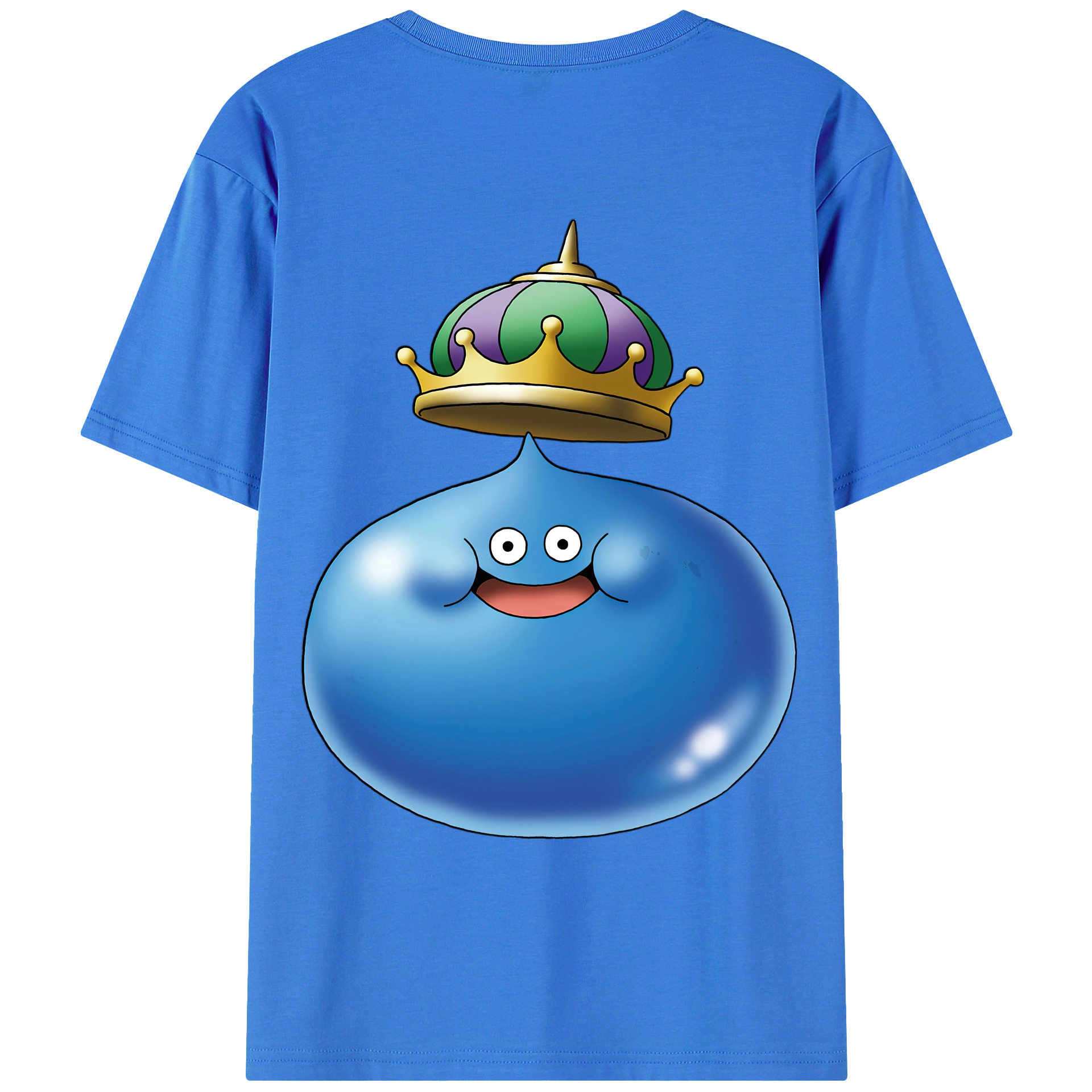 （画像用） ドラゴンクエスト Doragon Kuesuto Dragon Quest 綿100％ メンズ半袖Tシャツ（バックプリント） 通気性