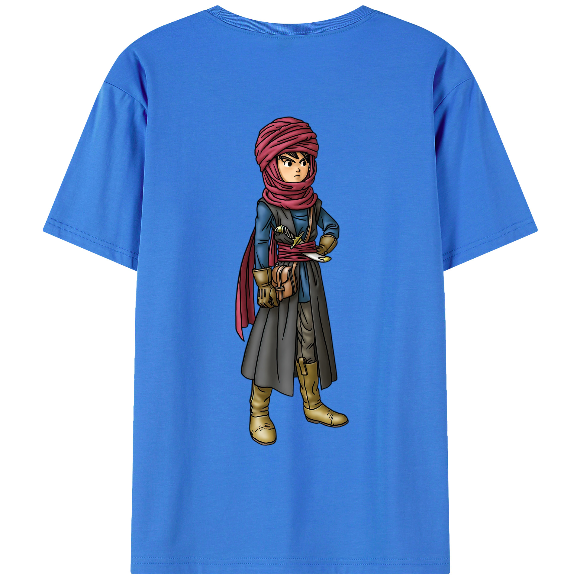 （画像用） ドラゴンクエスト Doragon Kuesuto Dragon Quest 綿100％ メンズ半袖Tシャツ（バックプリント） 通気性