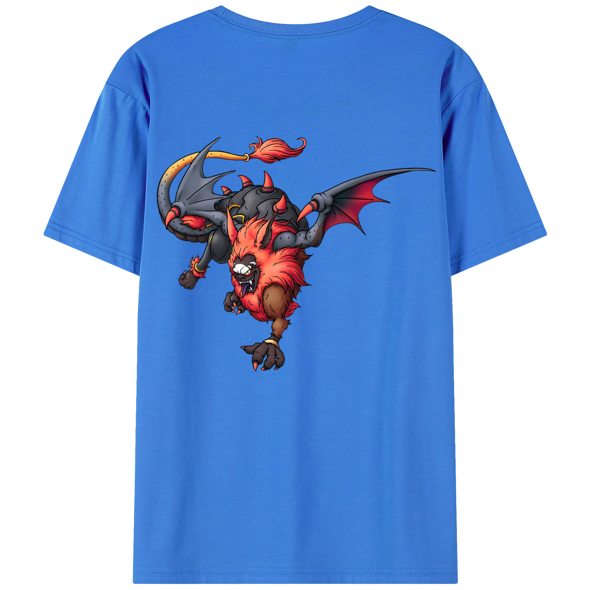 （画像用） ドラゴンクエスト Doragon Kuesuto Dragon Quest 綿100％ メンズ半袖Tシャツ（バックプリント） 通気性