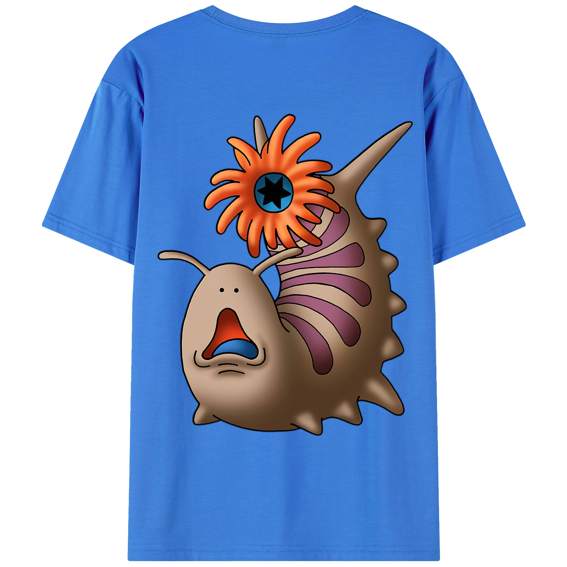 （画像用） ドラゴンクエスト Doragon Kuesuto Dragon Quest 綿100％ メンズ半袖Tシャツ（バックプリント） 通気性