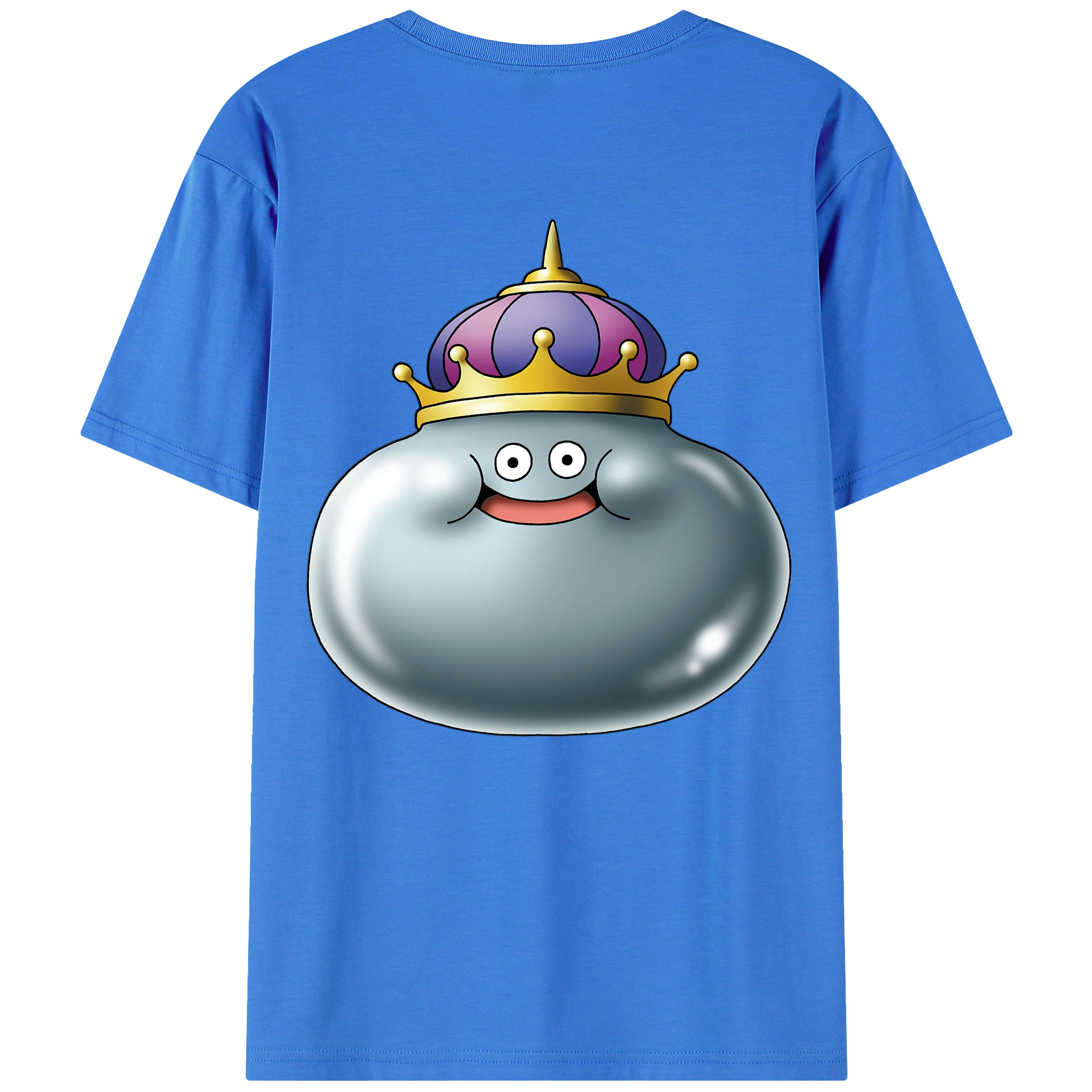 （画像用） ドラゴンクエスト Doragon Kuesuto Dragon Quest 綿100％ メンズ半袖Tシャツ（バックプリント） 通気性