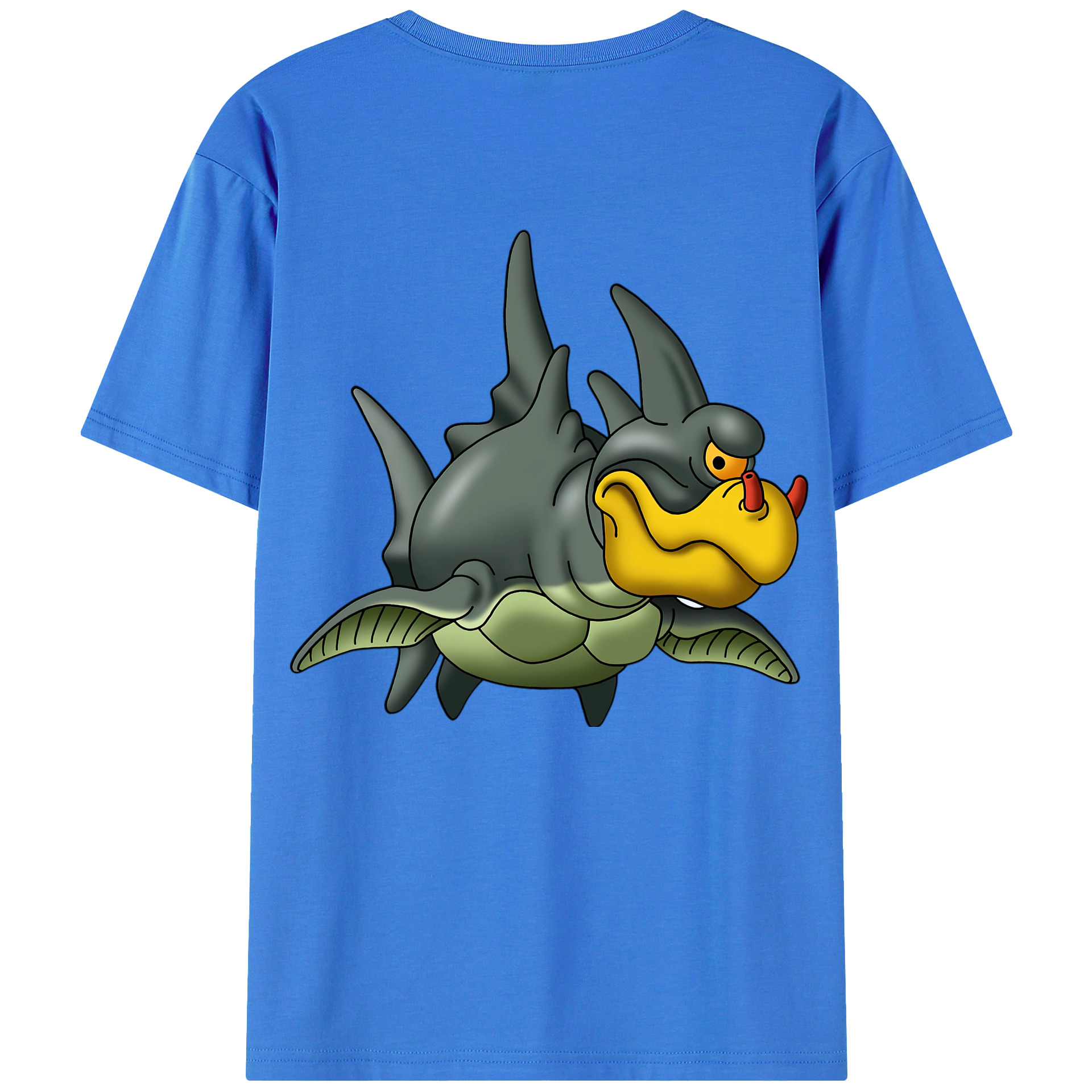 （画像用） ドラゴンクエスト Doragon Kuesuto Dragon Quest 綿100％ メンズ半袖Tシャツ（バックプリント） 通気性