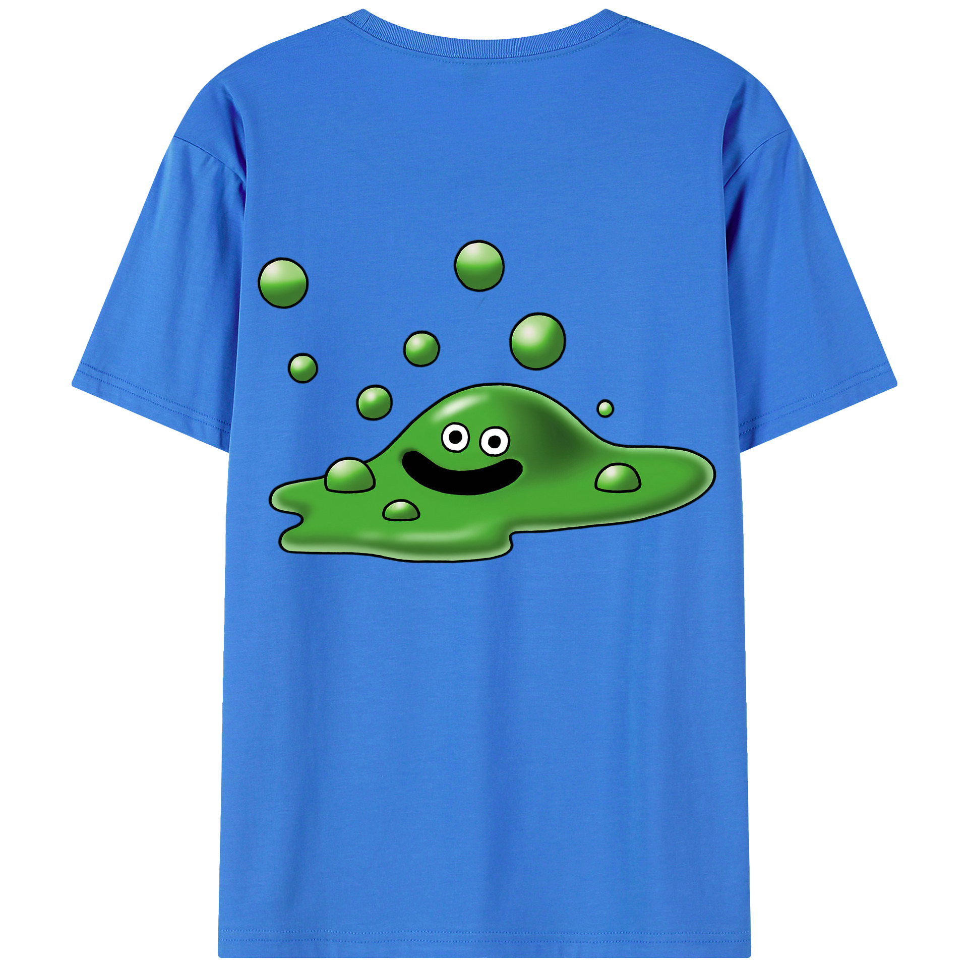 （画像用） ドラゴンクエスト Doragon Kuesuto Dragon Quest 綿100％ メンズ半袖Tシャツ（バックプリント） 通気性