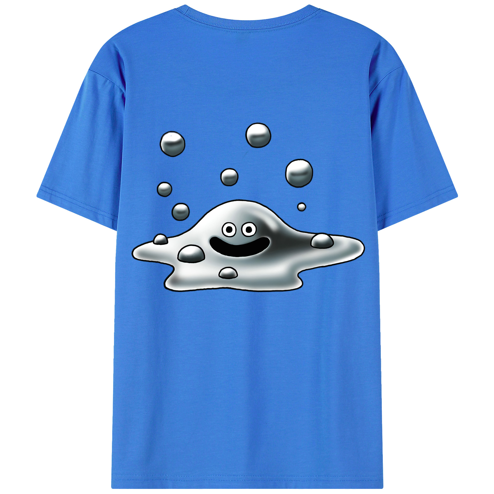 （画像用） ドラゴンクエスト Doragon Kuesuto Dragon Quest 綿100％ メンズ半袖Tシャツ（バックプリント） 通気性