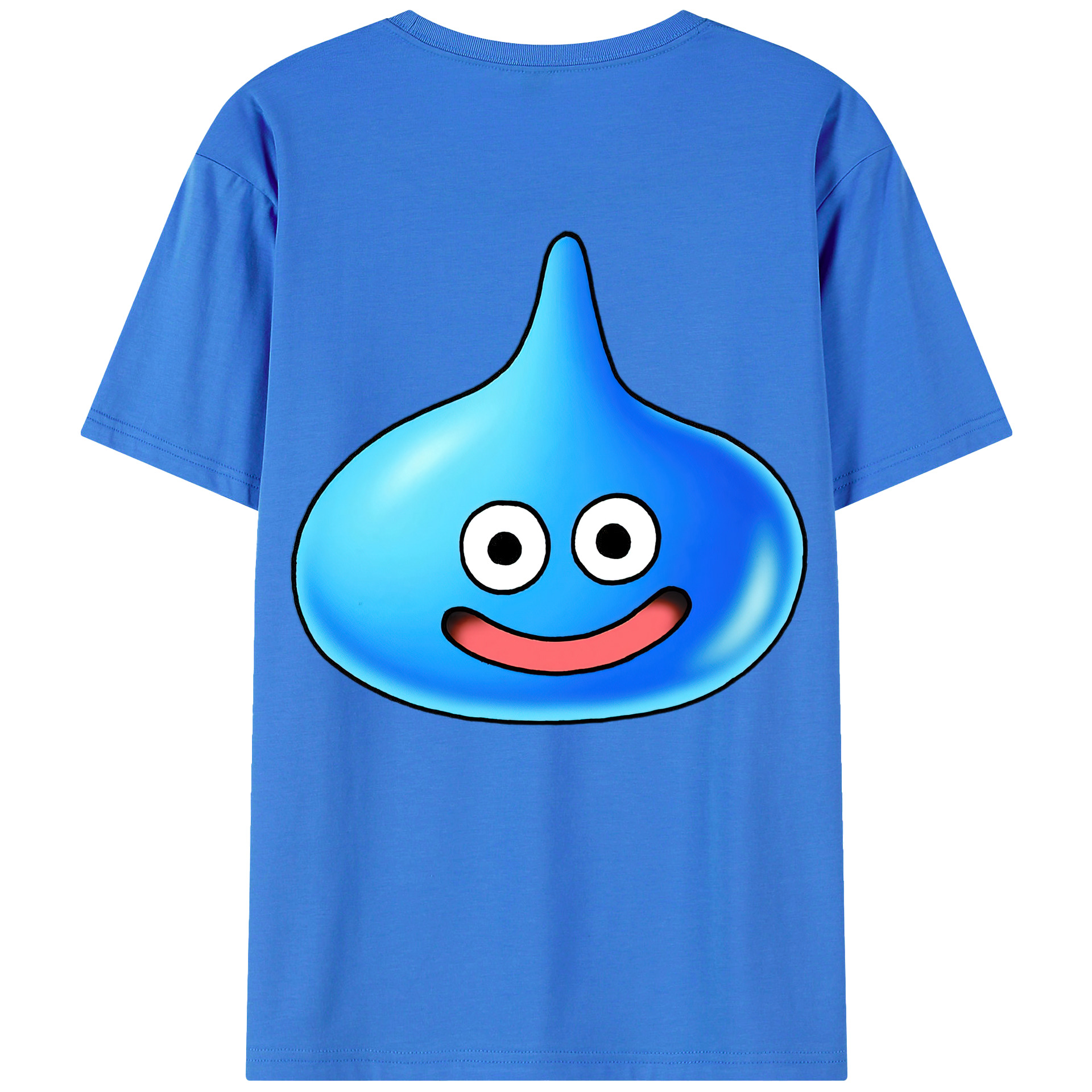 （画像用） ドラゴンクエスト Doragon Kuesuto Dragon Quest 綿100％ メンズ半袖Tシャツ（バックプリント） 通気性