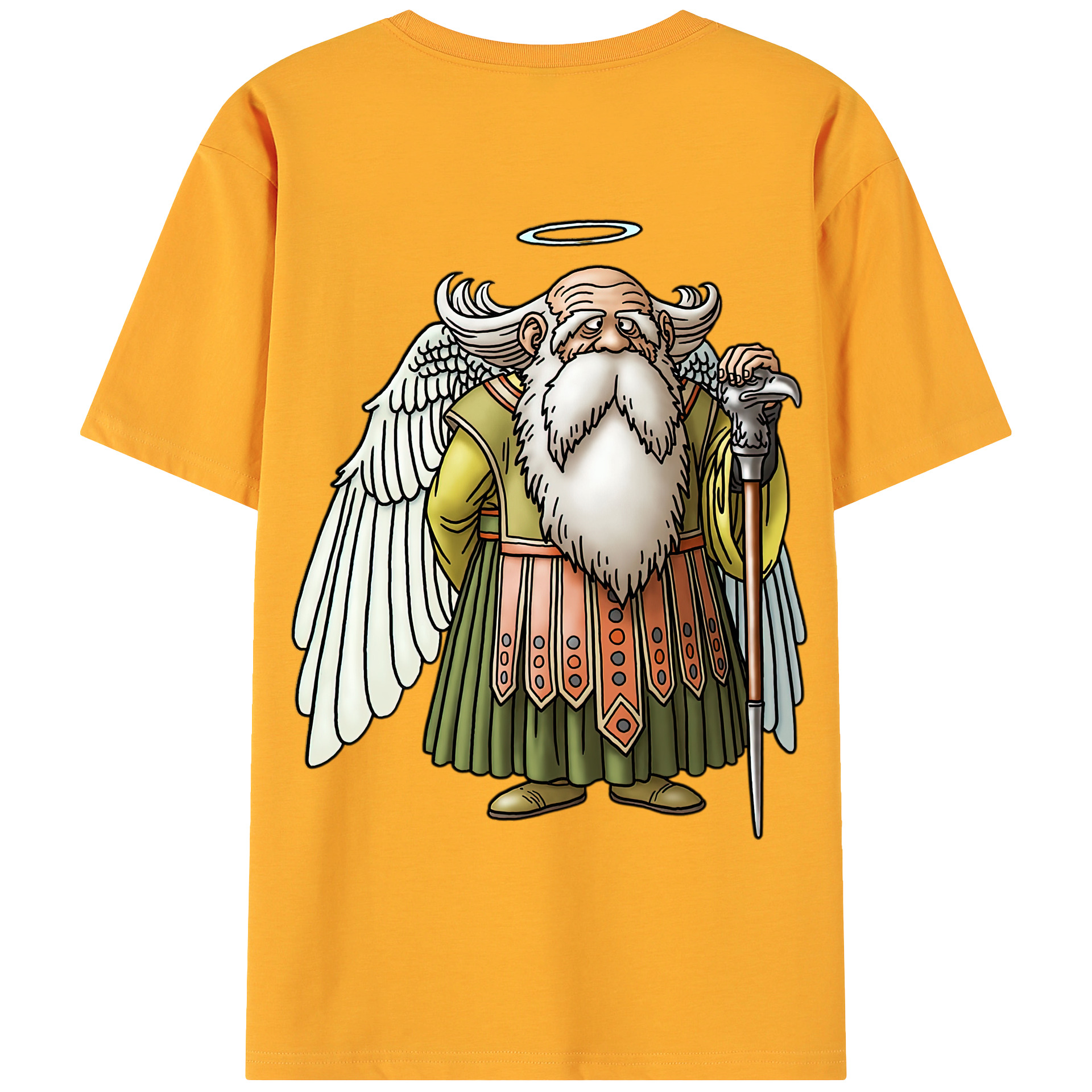 （画像用） ドラゴンクエスト Doragon Kuesuto Dragon Quest 綿100％ メンズ半袖Tシャツ（バックプリント） 通気性