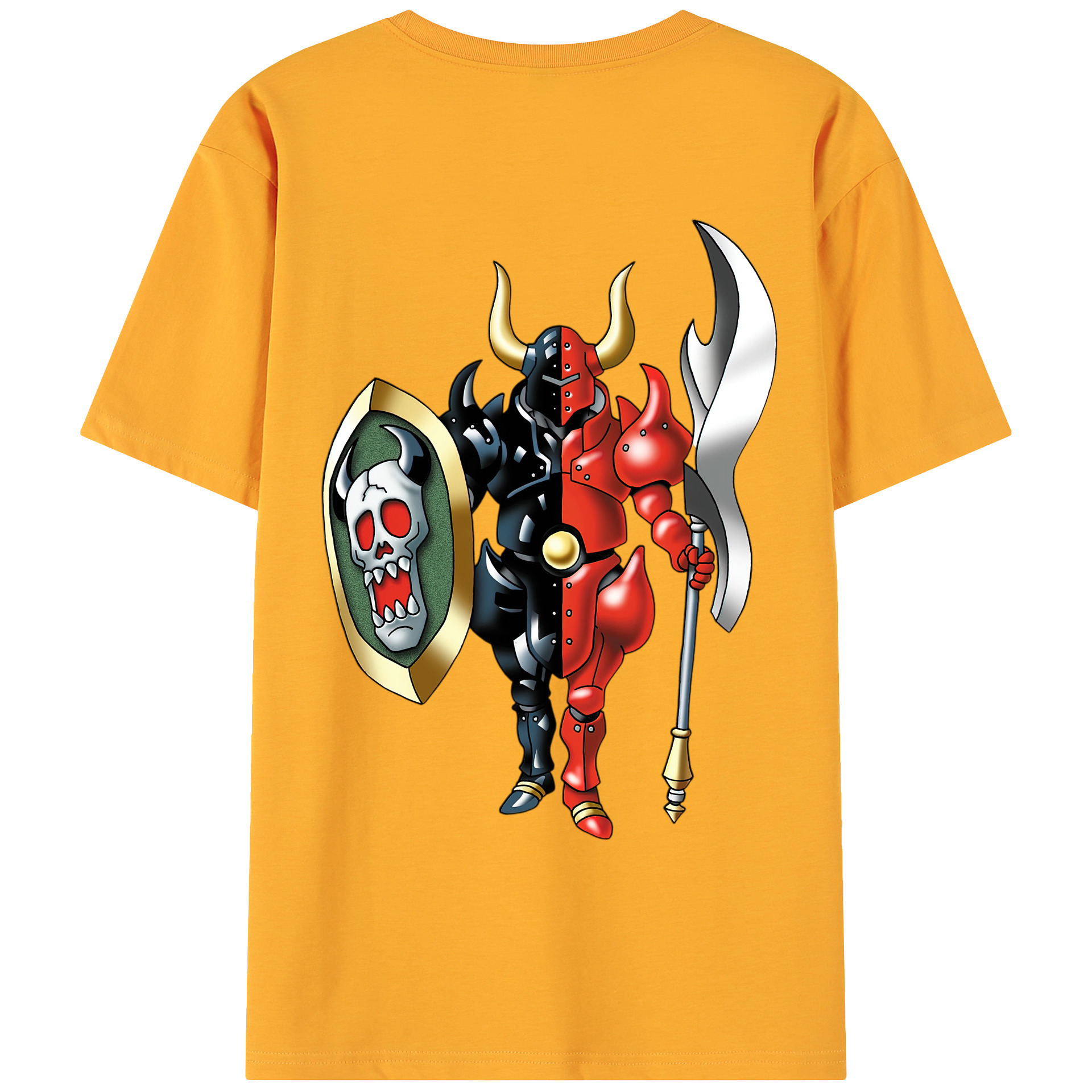 （画像用） ドラゴンクエスト Doragon Kuesuto Dragon Quest 綿100％ メンズ半袖Tシャツ（バックプリント） 通気性