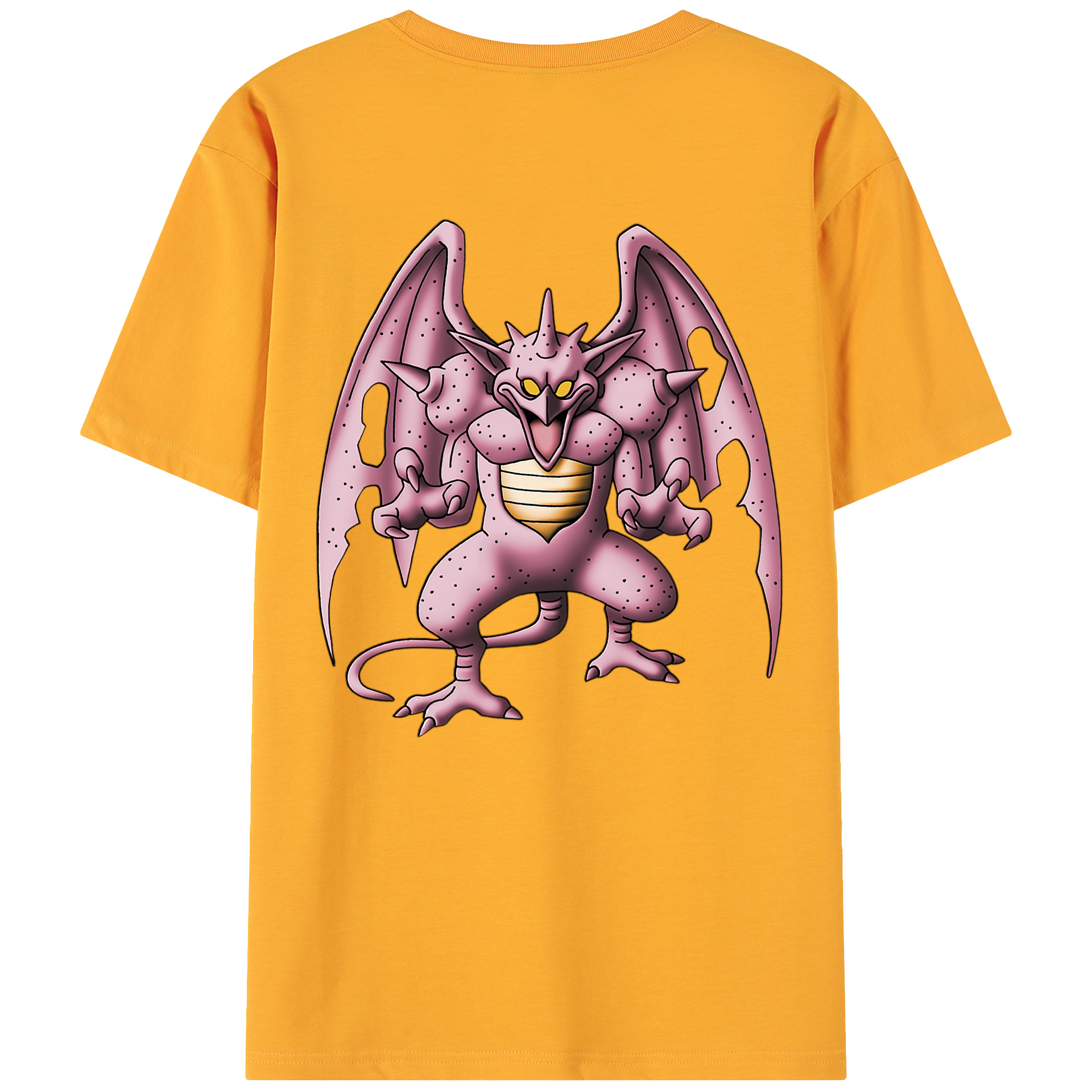 （画像用） ドラゴンクエスト Doragon Kuesuto Dragon Quest 綿100％ メンズ半袖Tシャツ（バックプリント） 通気性
