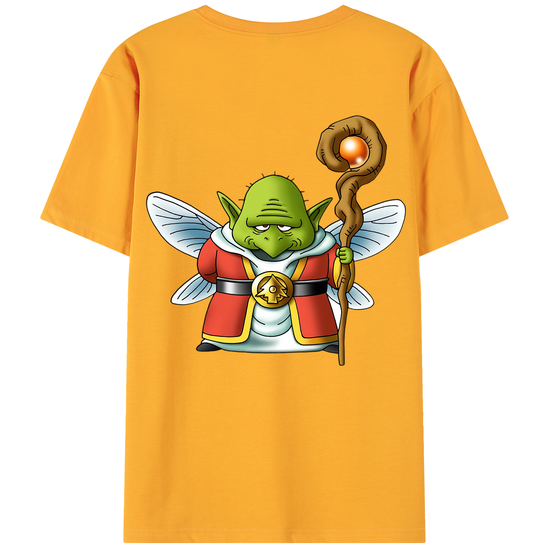 （画像用） ドラゴンクエスト Doragon Kuesuto Dragon Quest 綿100％ メンズ半袖Tシャツ（バックプリント） 通気性