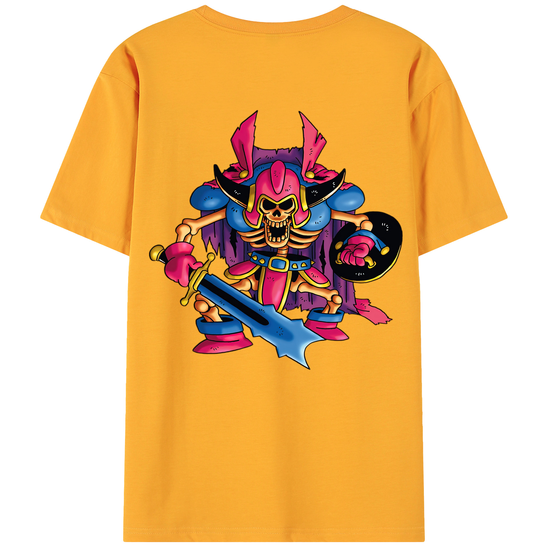 （画像用） ドラゴンクエスト Doragon Kuesuto Dragon Quest 綿100％ メンズ半袖Tシャツ（バックプリント） 通気性