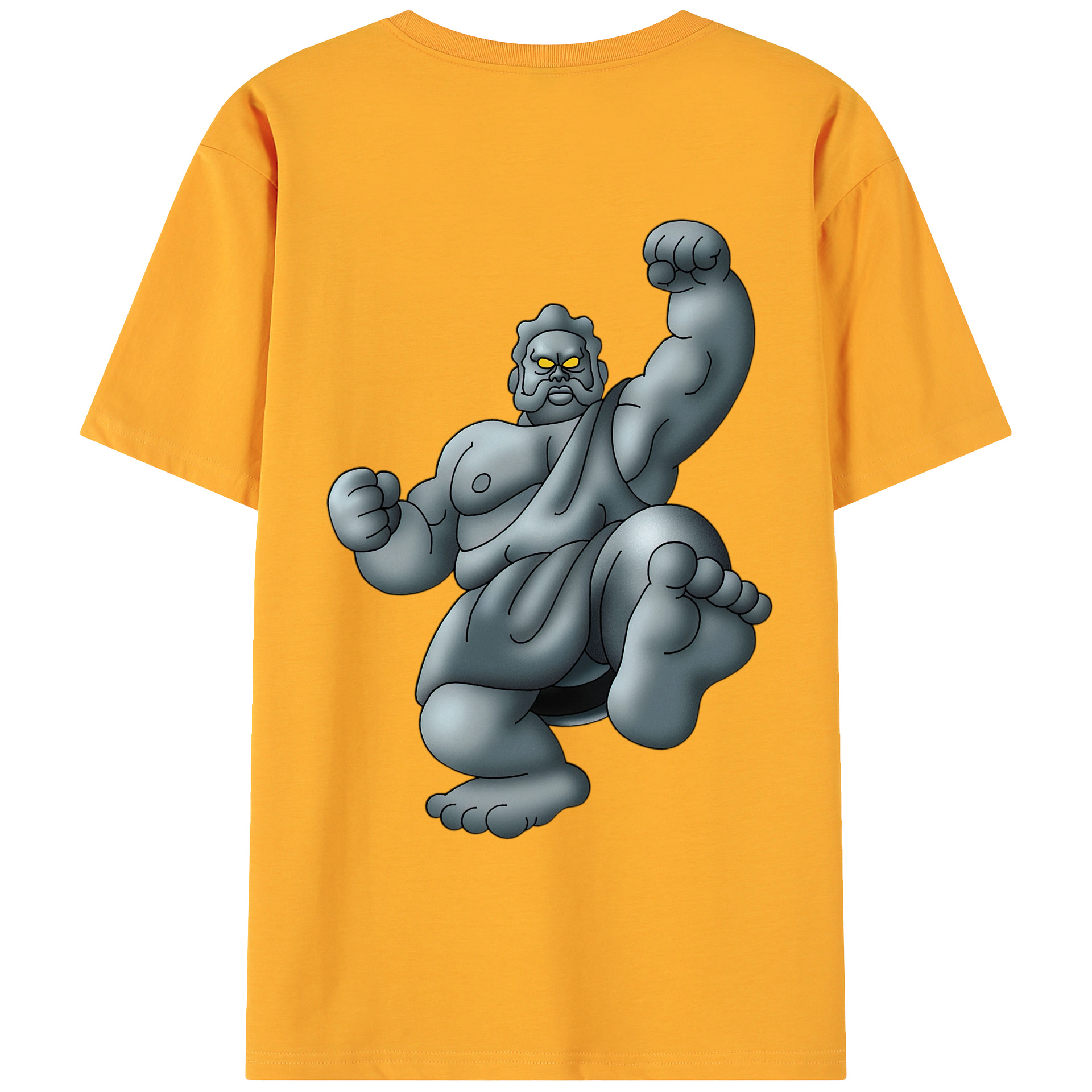 （画像用） ドラゴンクエスト Doragon Kuesuto Dragon Quest 綿100％ メンズ半袖Tシャツ（バックプリント） 通気性