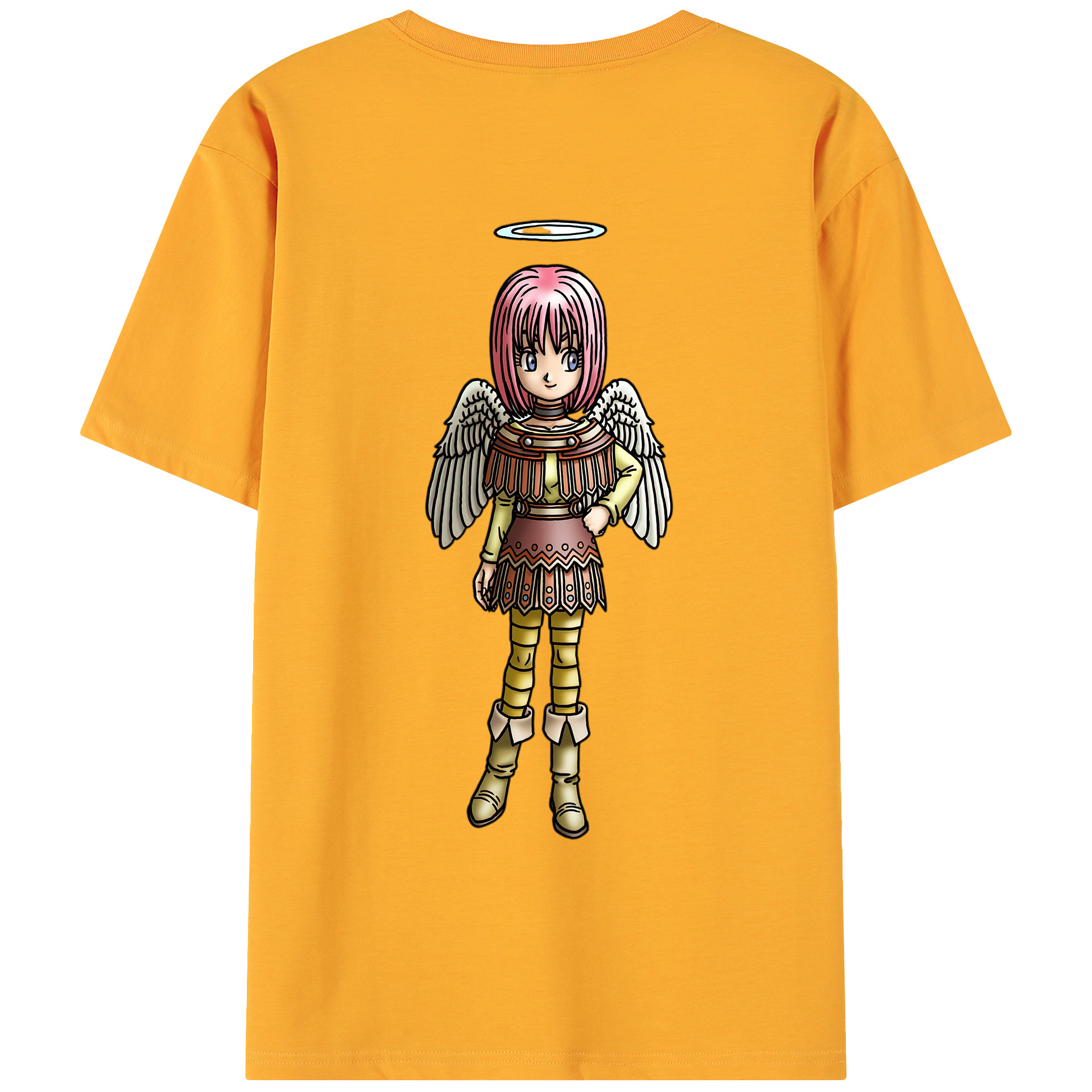 （画像用） ドラゴンクエスト Doragon Kuesuto Dragon Quest 綿100％ メンズ半袖Tシャツ（バックプリント） 通気性