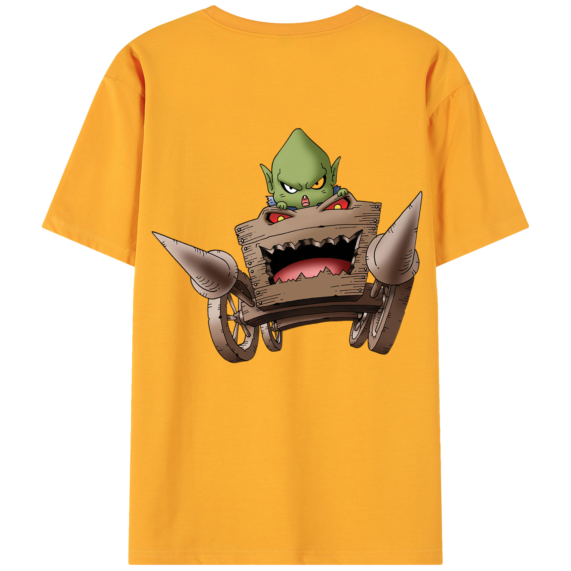 （画像用） ドラゴンクエスト Doragon Kuesuto Dragon Quest 綿100％ メンズ半袖Tシャツ（バックプリント） 通気性