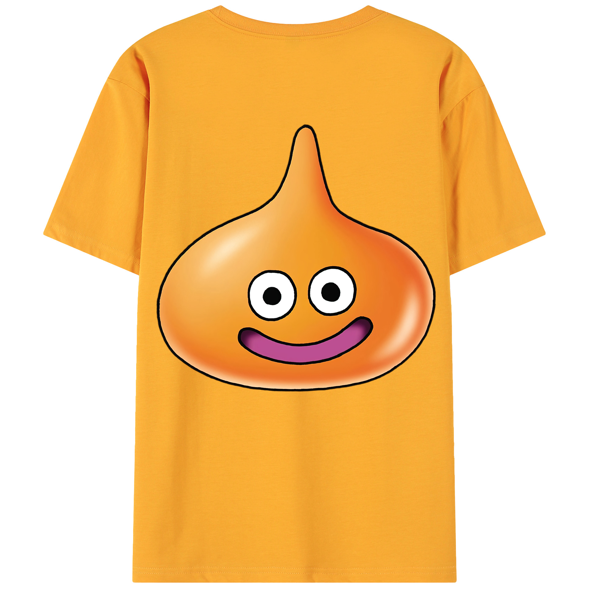 （画像用） ドラゴンクエスト Doragon Kuesuto Dragon Quest 綿100％ メンズ半袖Tシャツ（バックプリント） 通気性